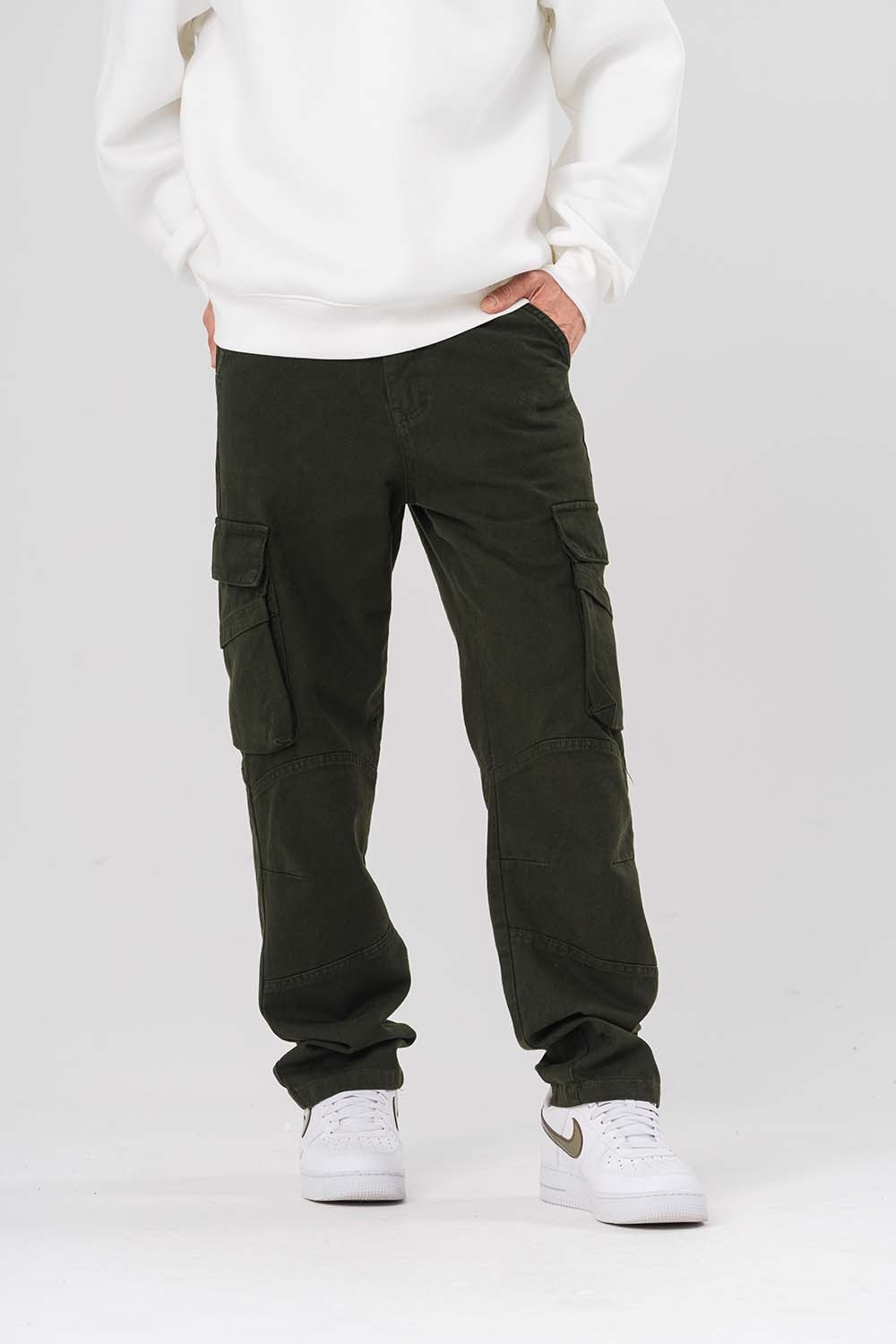 Cody Kargo Cep Detaylı Gabardin Baggy Pantolon