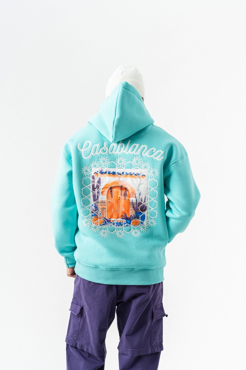Casablanca Nakış ve Patch Detay Sweatshirt Hoodie