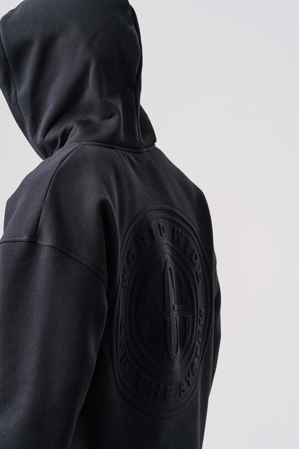 World Kabartma Detaylı Gramajlı Kapüşonlu Sweatshirt