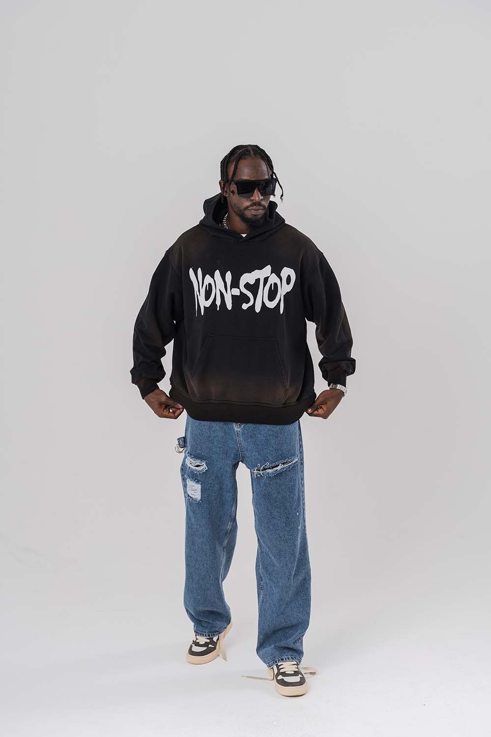 Non-Stop Yıkamalı Kapüşonlu Sweatshirt