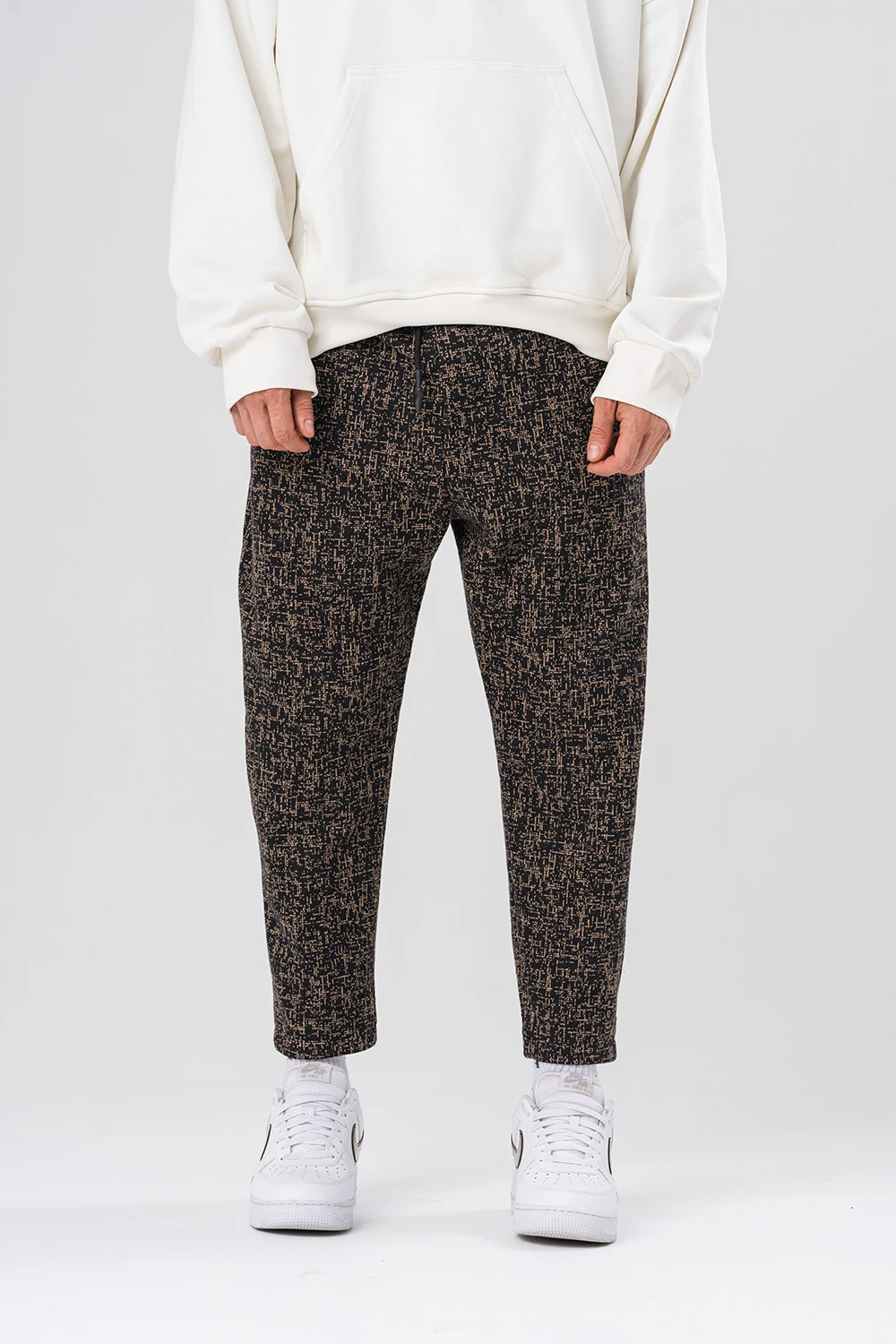 Grayish Bel Lastikli Havuç Kesim Pantolon