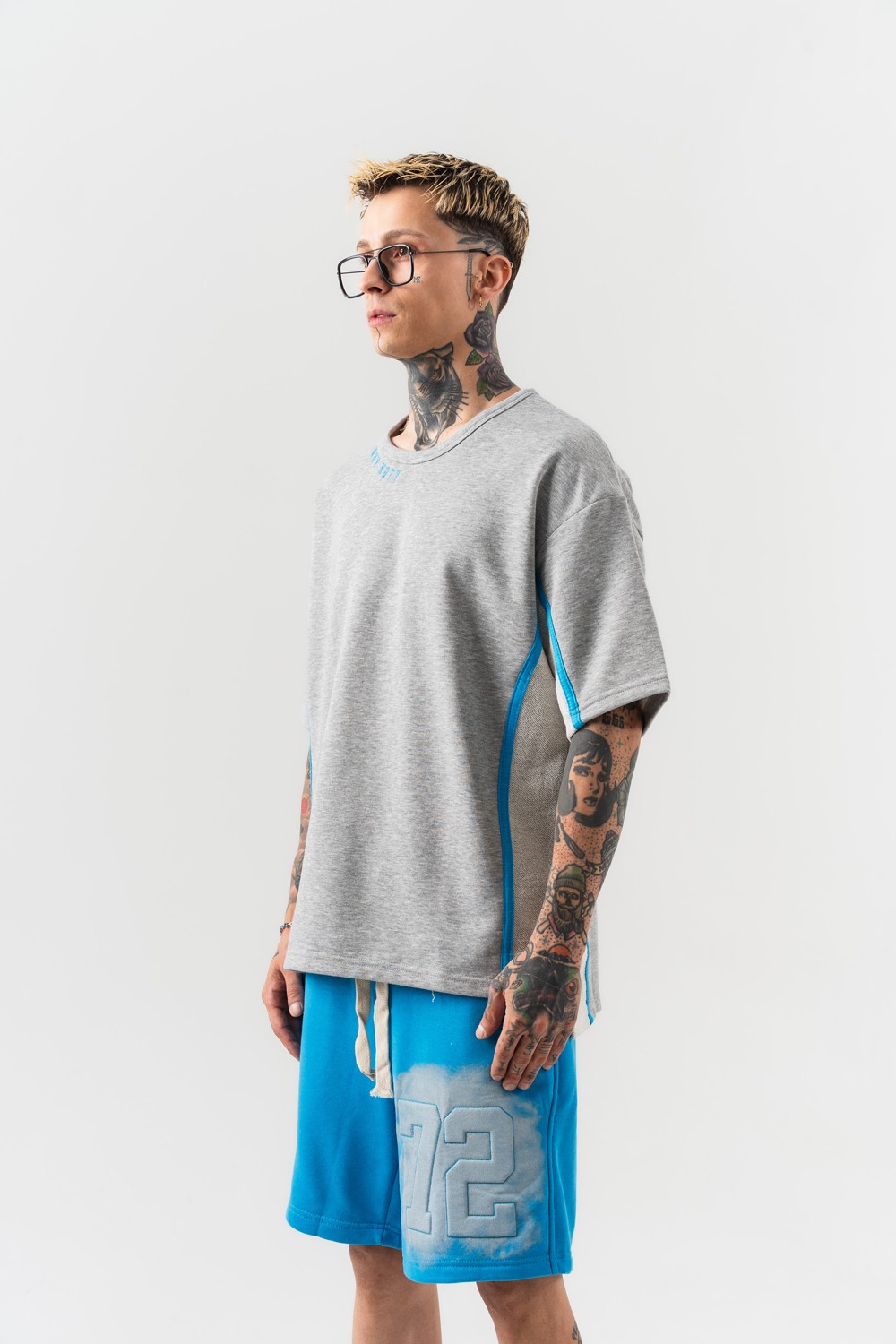 Why Not 3 İplik Oversize T-shirt - Grimelanj