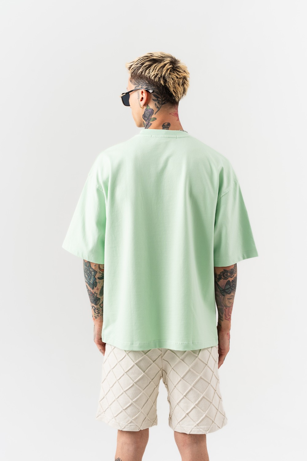 Starpiece Nakış Detaylı Oversize T-shirt - Mint