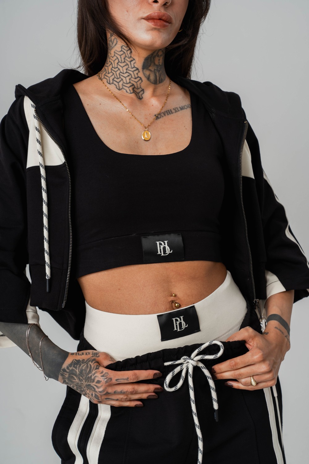 Breezyfit Crop ve Kapüşonlı Kadın T-shirt 2'li Set
