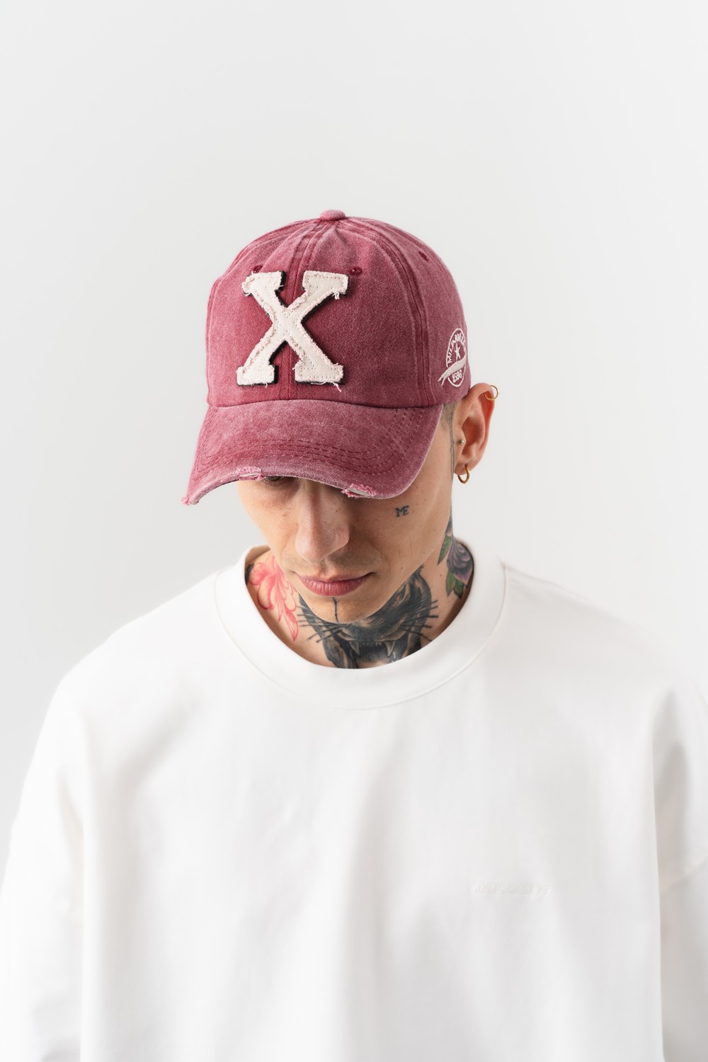 X Patch Nakış Vintage Şapka