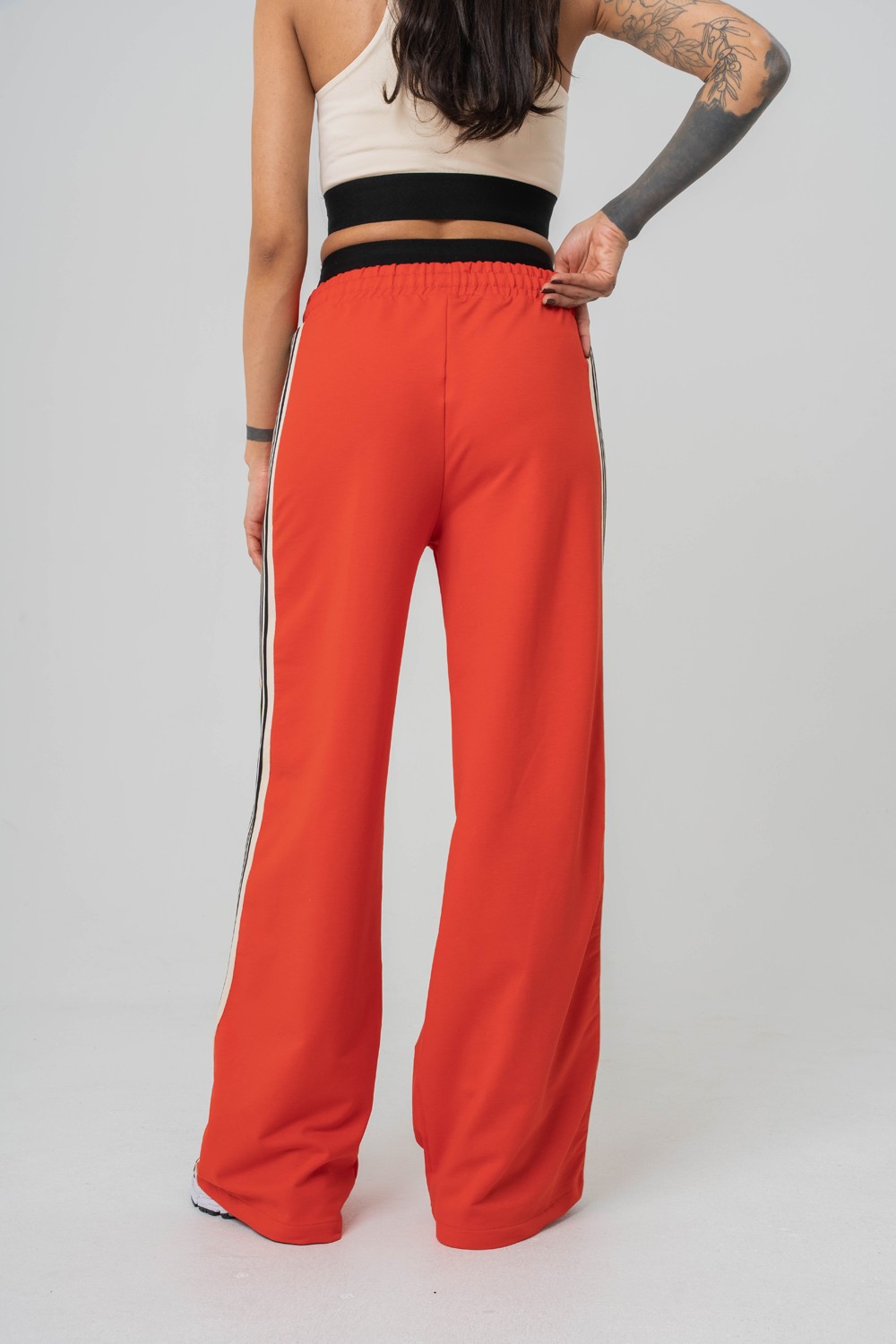 Urban Stripe Şerit ve Trok Detaylı Baggy Kadın Eşofman Alt