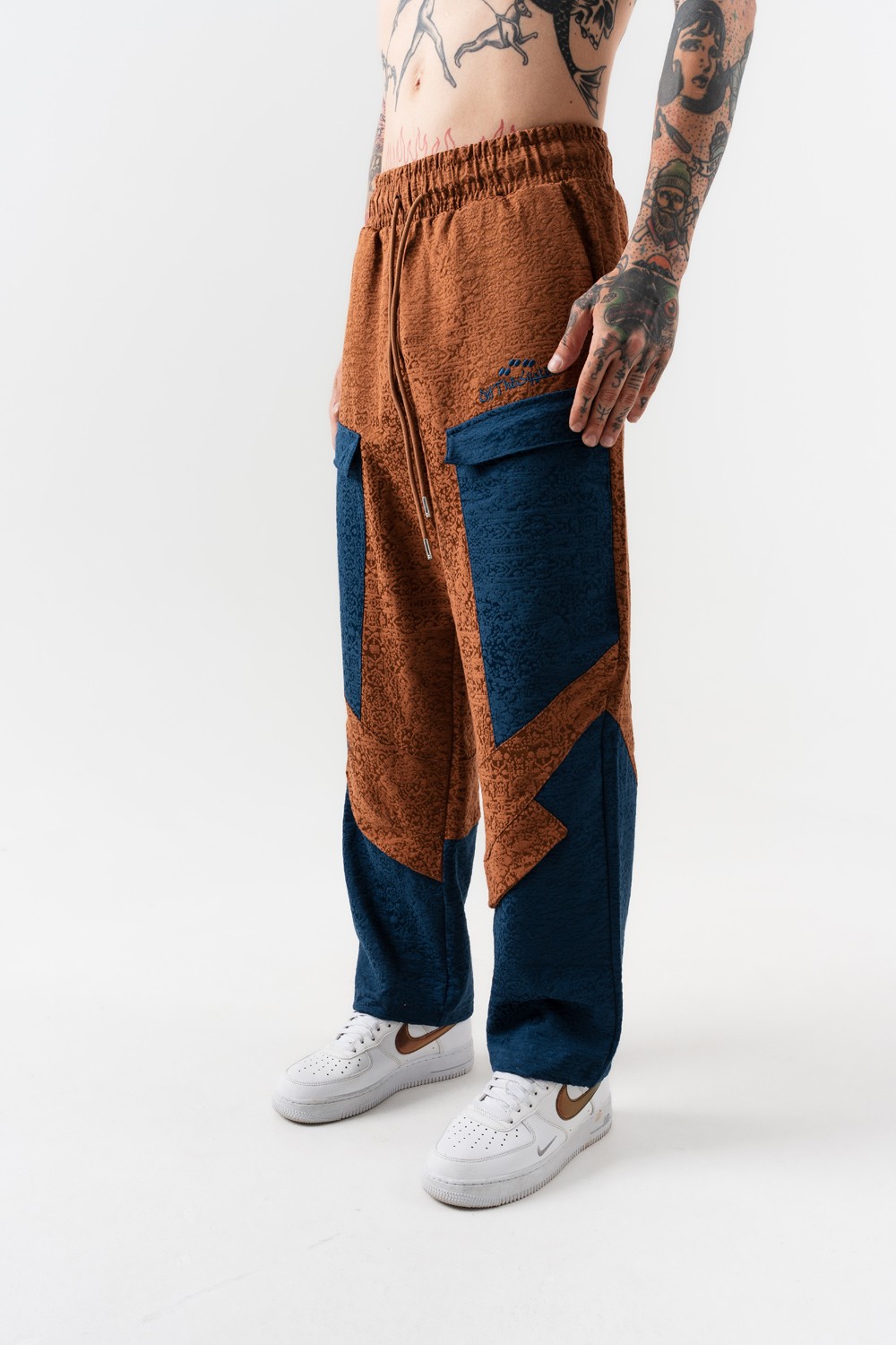 Benjamin Cep Detaylı Rug Desen Pantolon