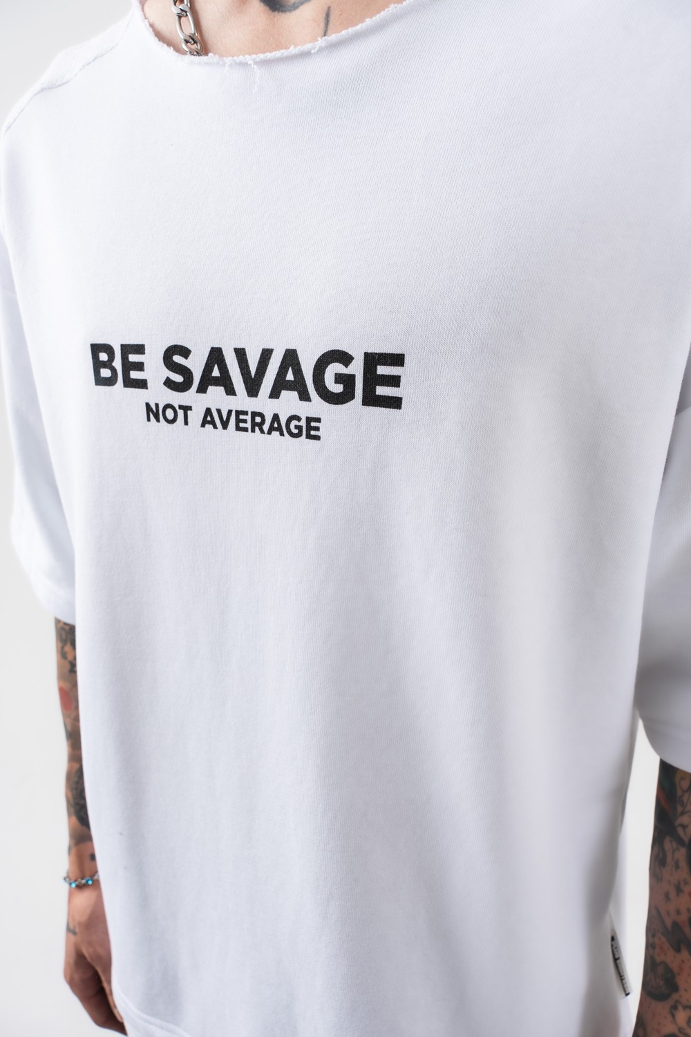 Be Savage Oversize T-shirt - Beyaz