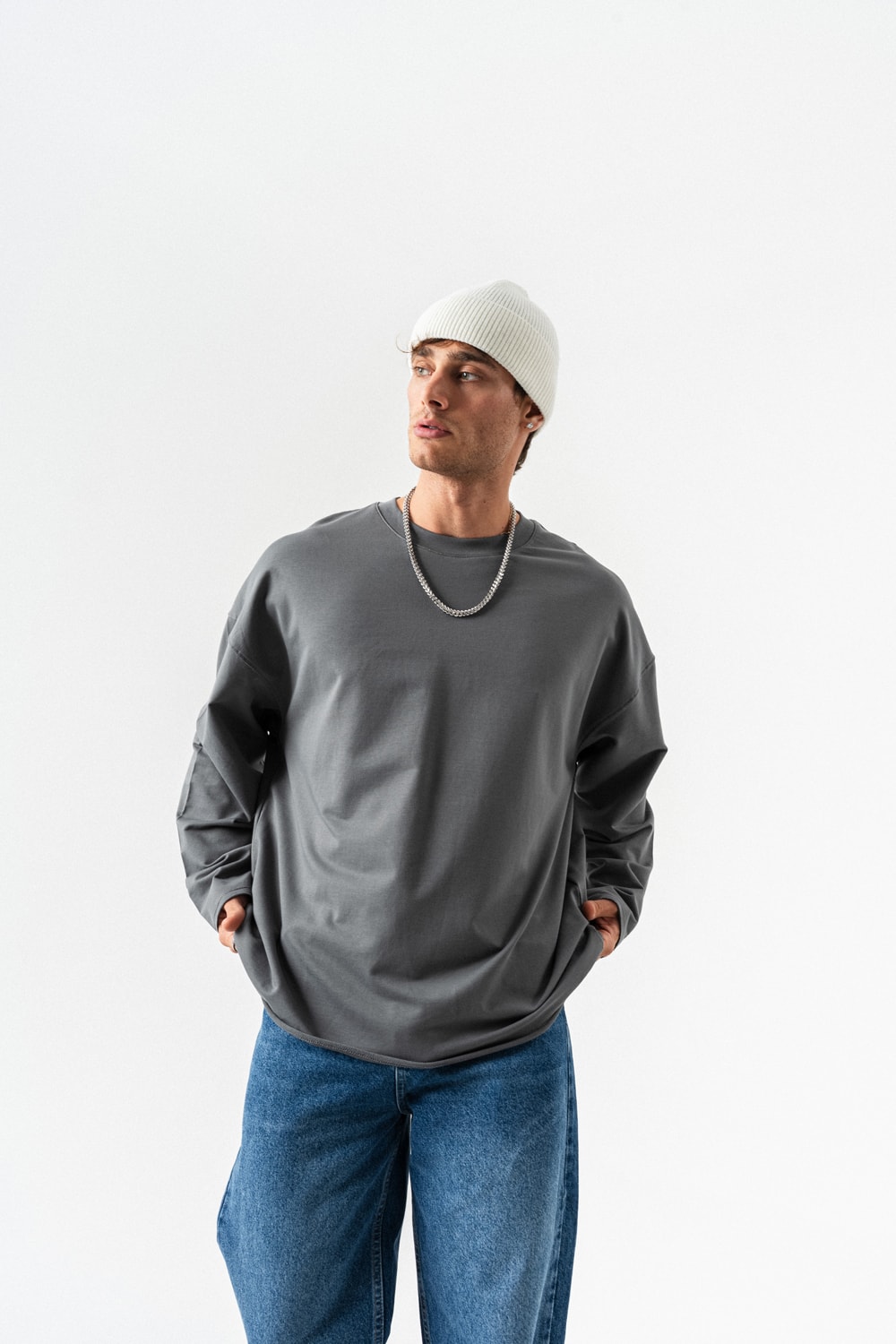 Seven Bisiklet Yaka Sweatshirt