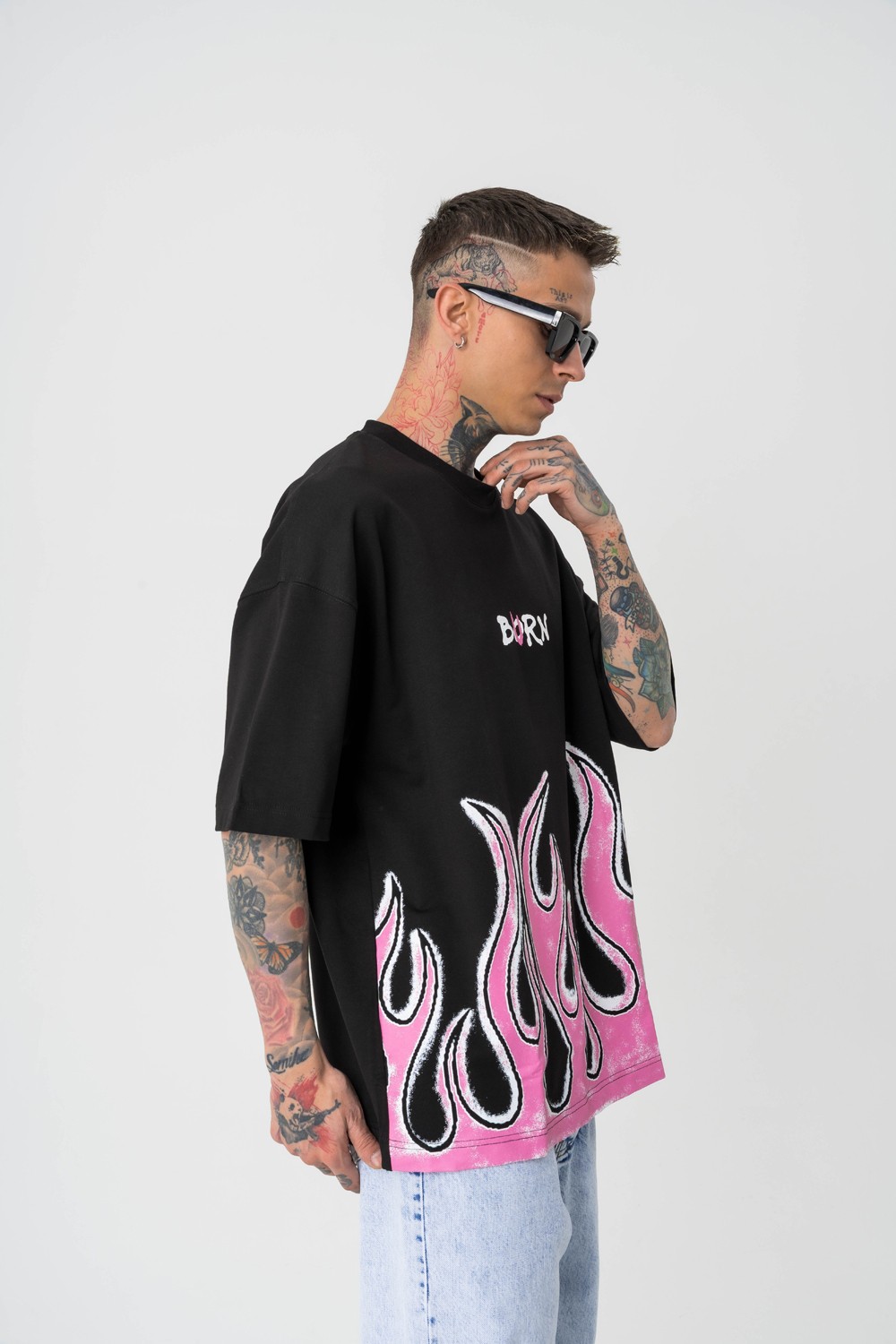 Burn Fire Oversize T-shirt