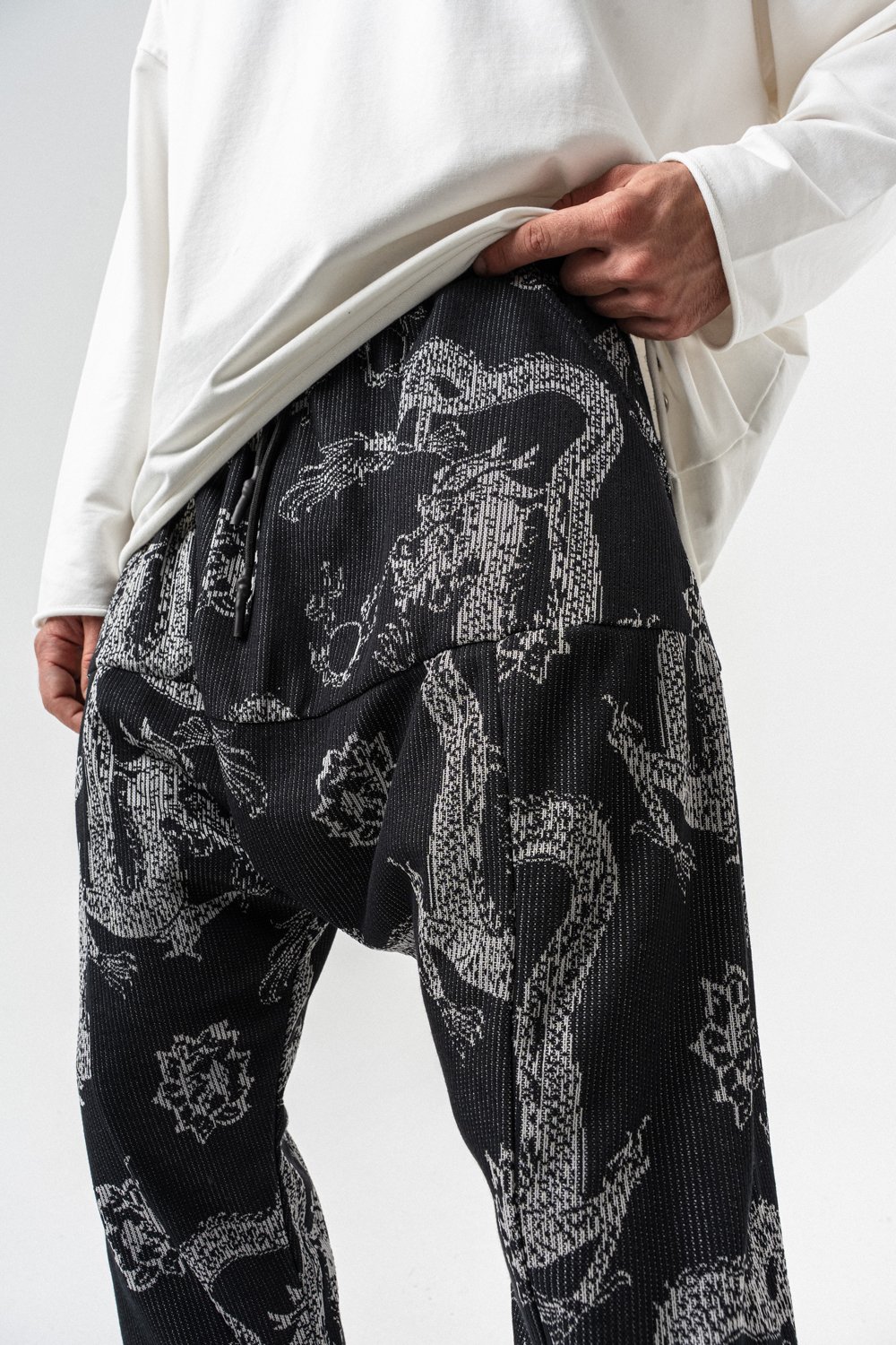 Kagami Düşük Ağ Jogger Pantolon
