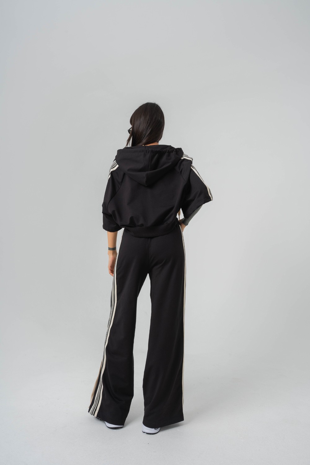 Urban Stripe Şerit ve Trok Detaylı Baggy Kadın Eşofman Alt