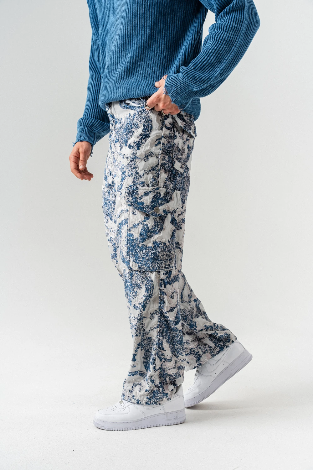 Skynight Jakarlı Baggy Pantolon