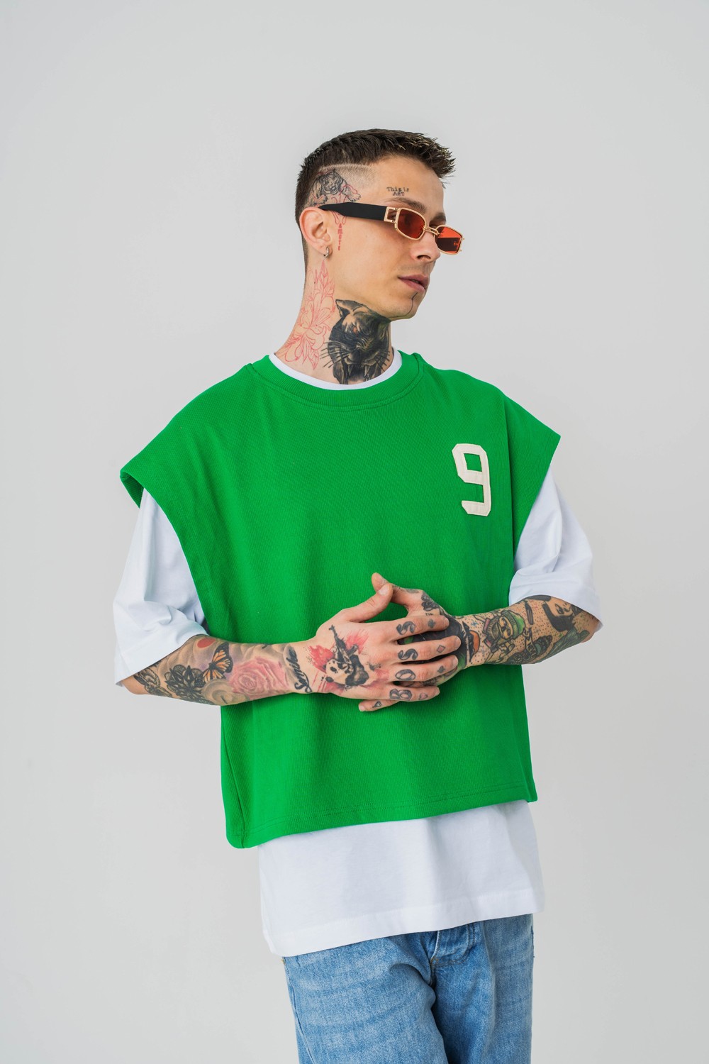Patriot 9 Premium Oversize Crop ve T-shirt Bir Arada 2'li Set