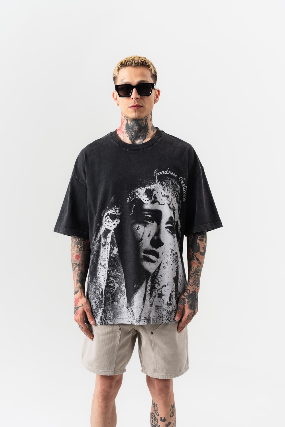 Mutezone Yıkamalı Oversize T-shirt