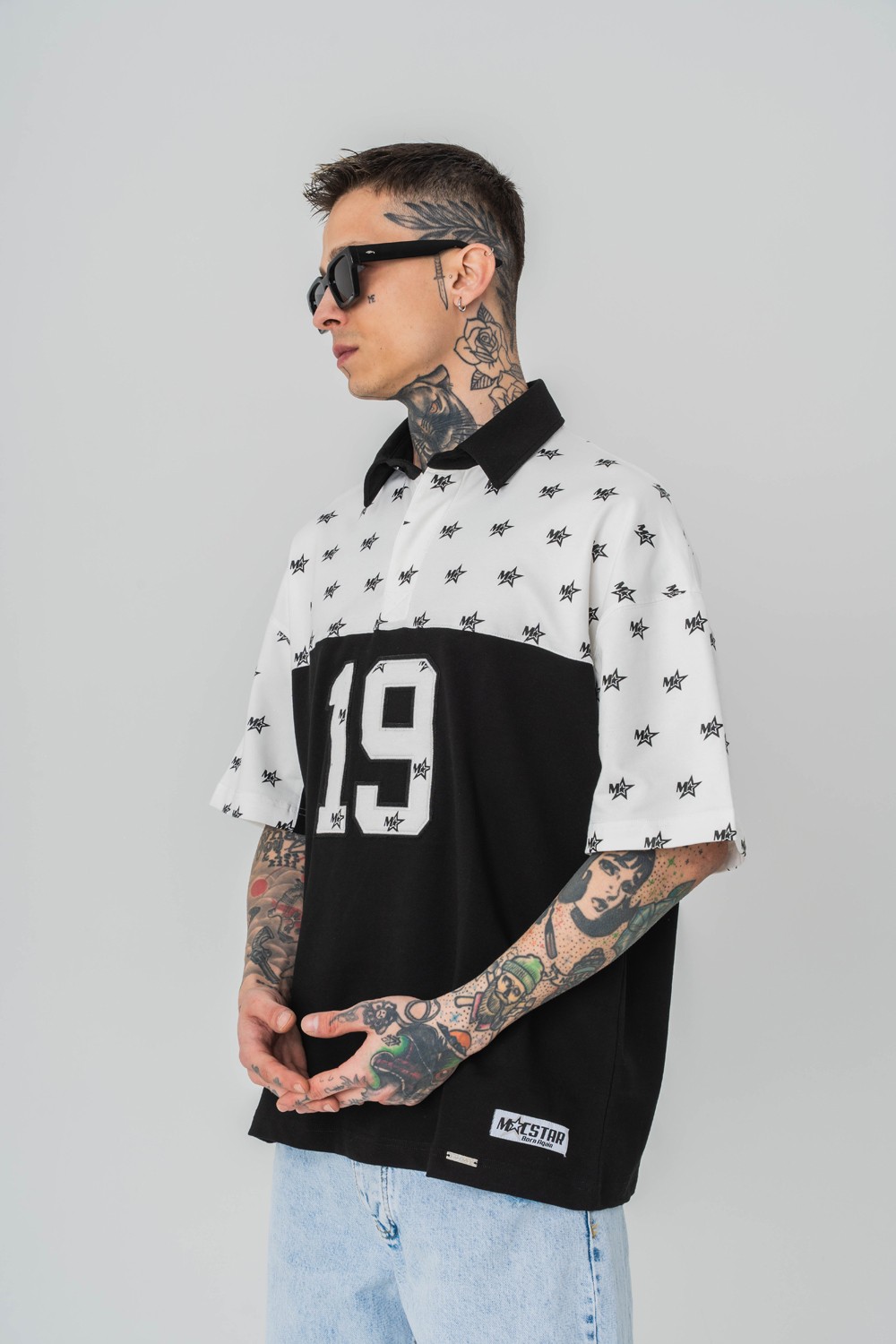Stars 1987 Polo Yaka Oversize Tshirt
