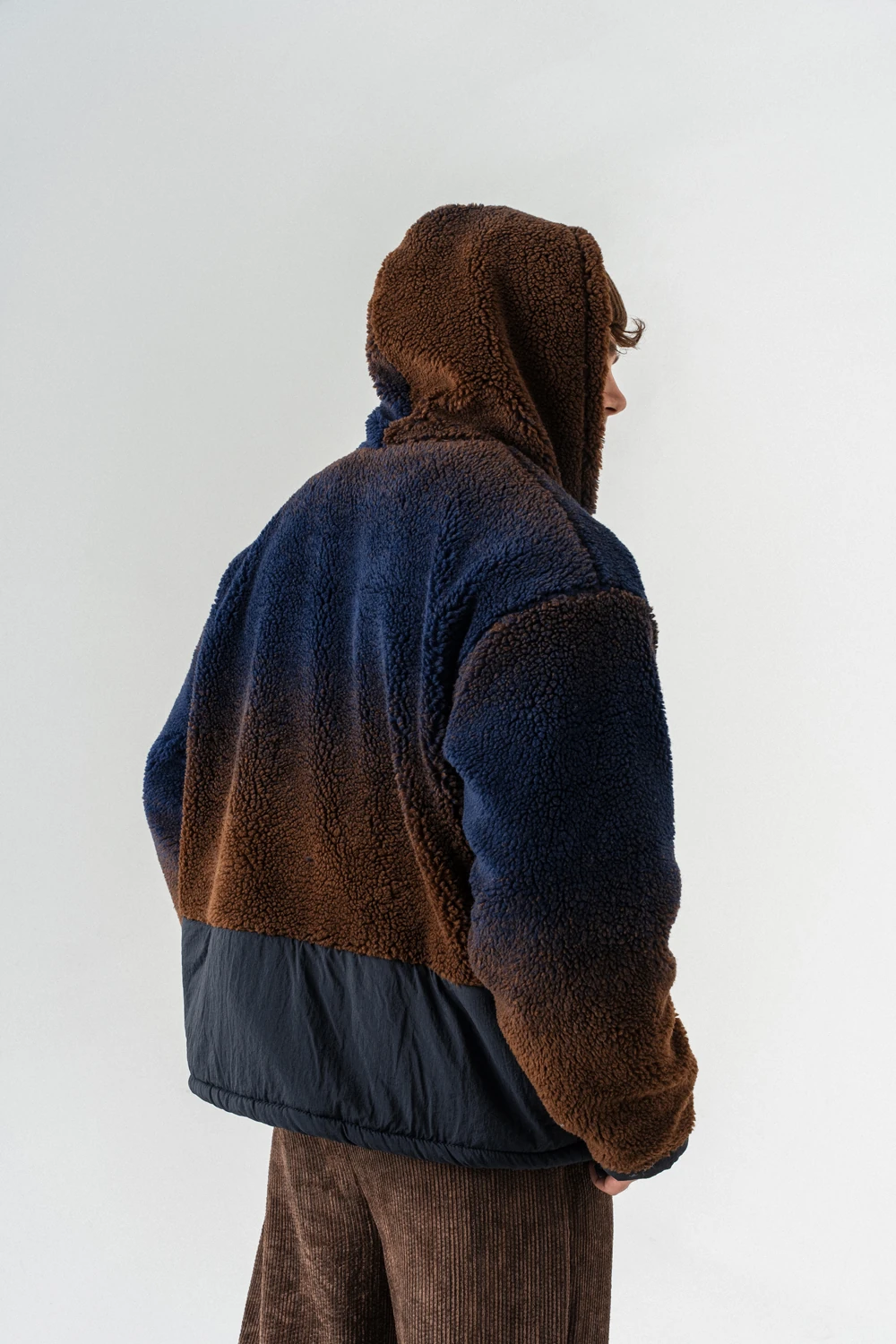 Grayscale Fermuarlı Polar Mont