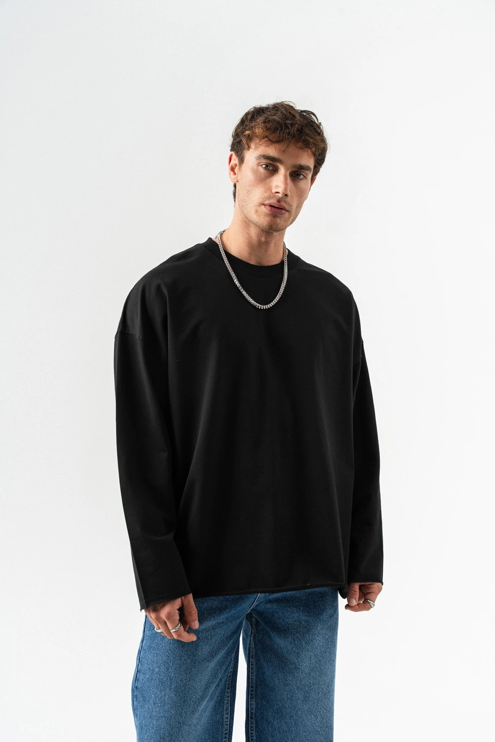 Seven Bisiklet Yaka Sweatshirt