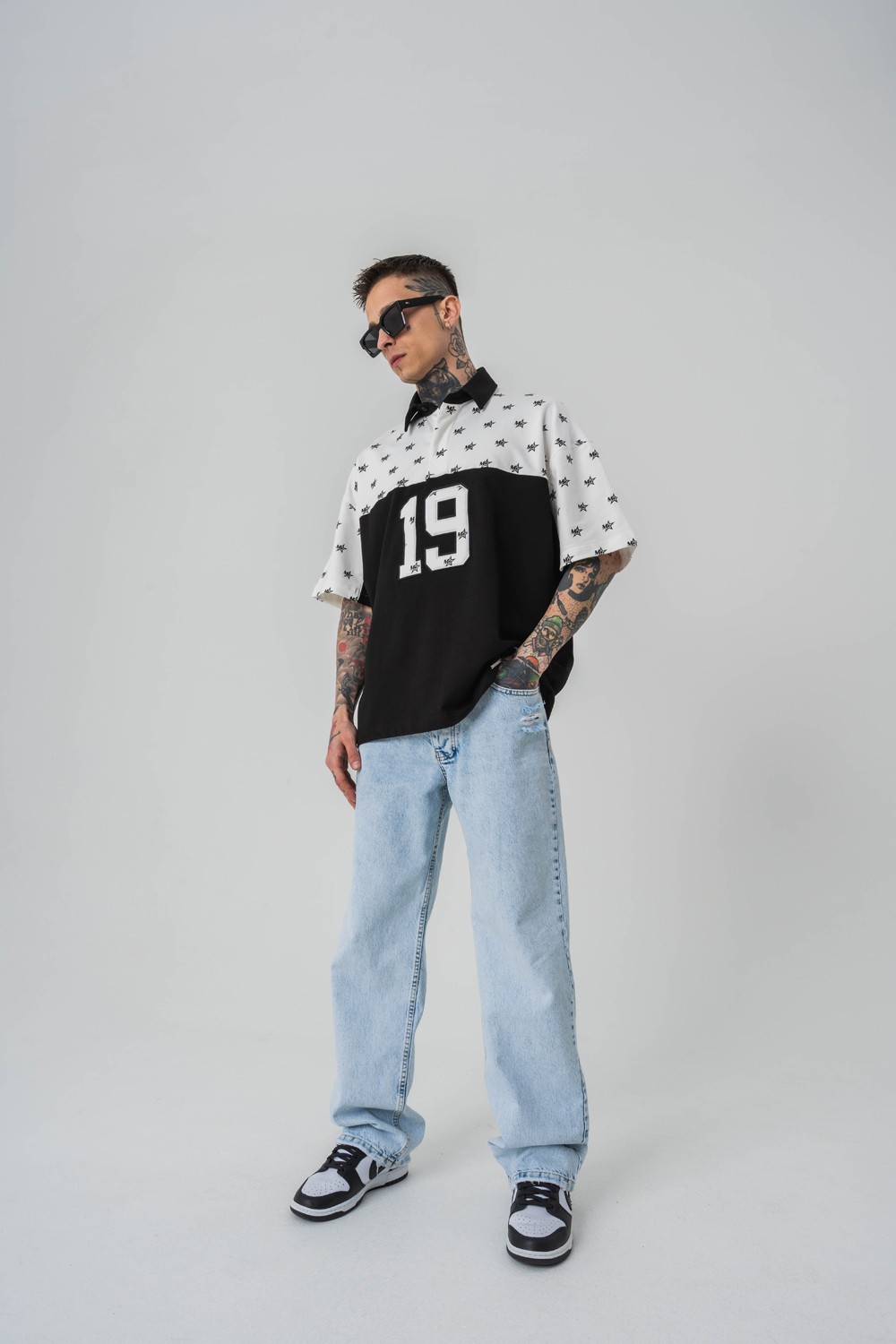 Stars 1987 Polo Yaka Oversize Tshirt