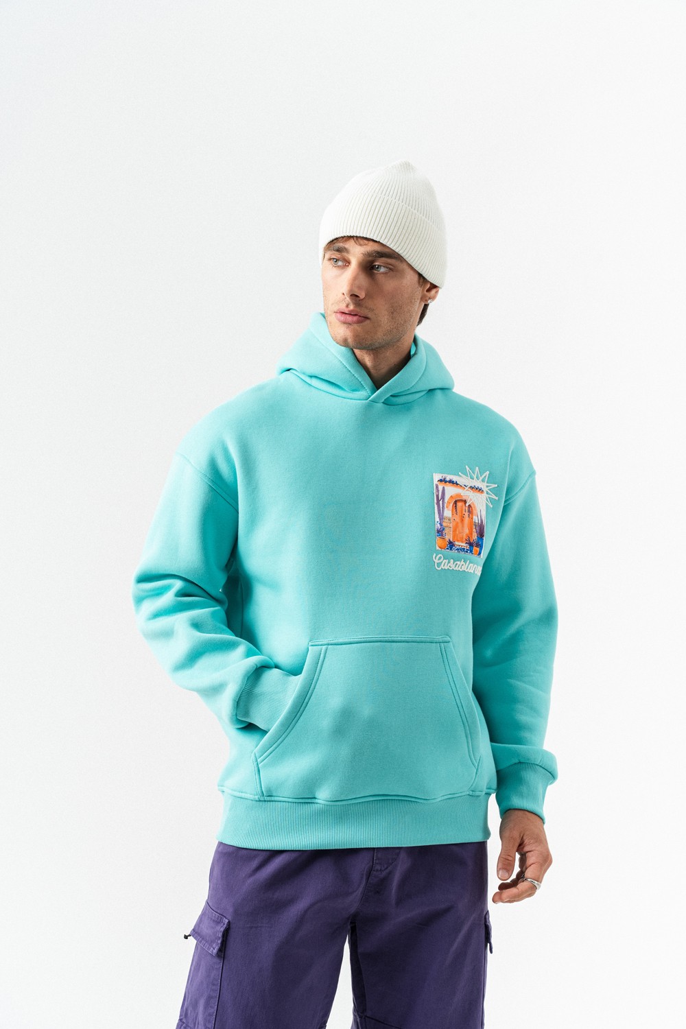 Casablanca Nakış ve Patch Detay Sweatshirt Hoodie