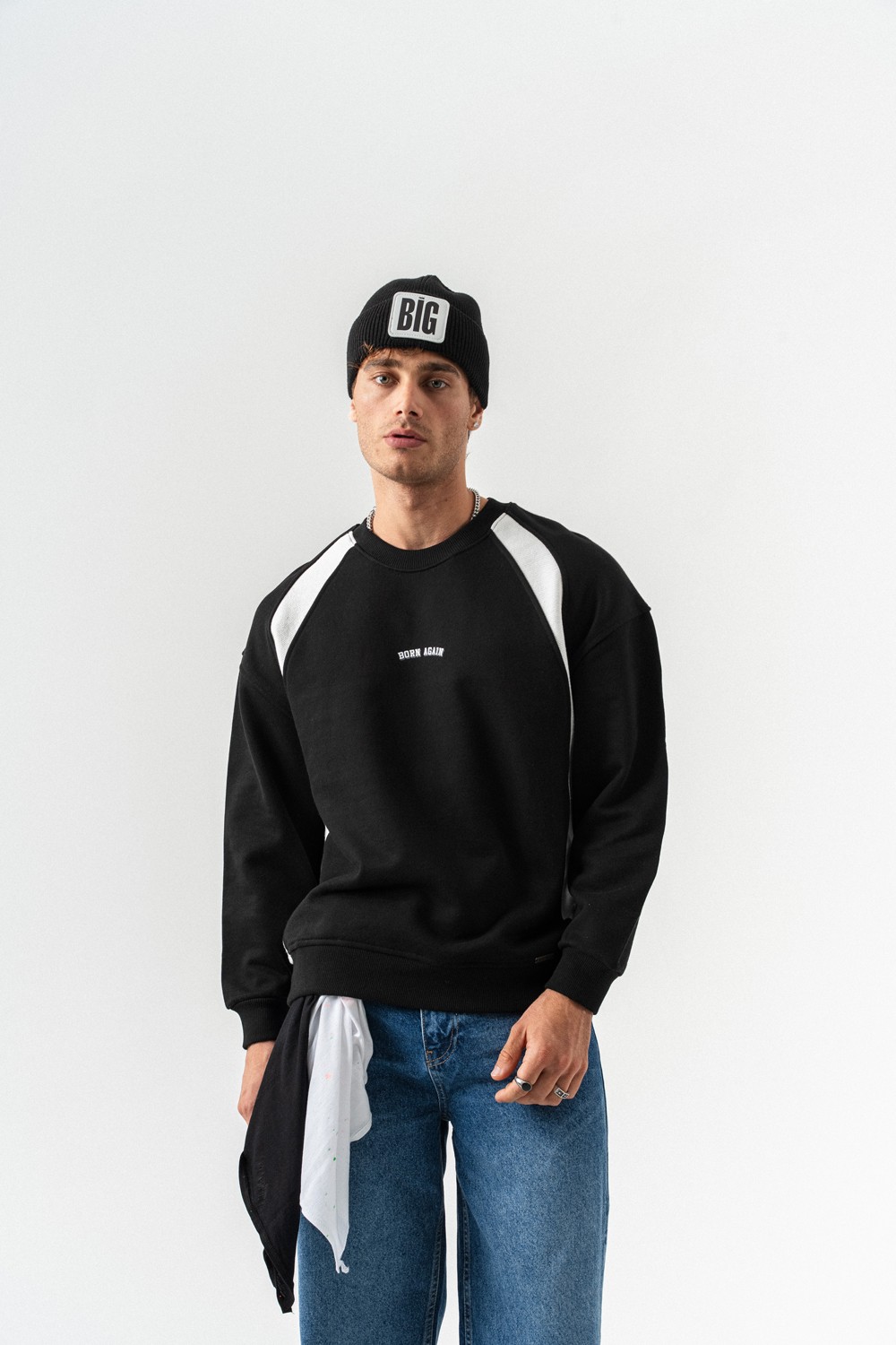 Born Again Bisiklet Yaka Sweatshirt