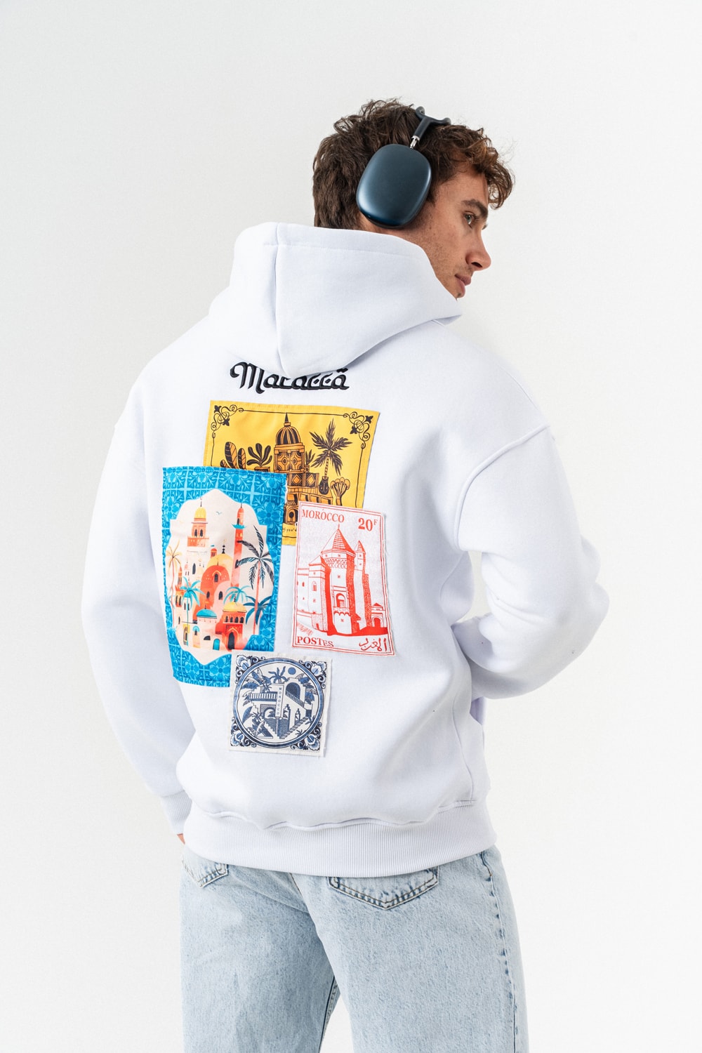 Morocco Nakış ve Patch Detay Sweatshirt Hoodie