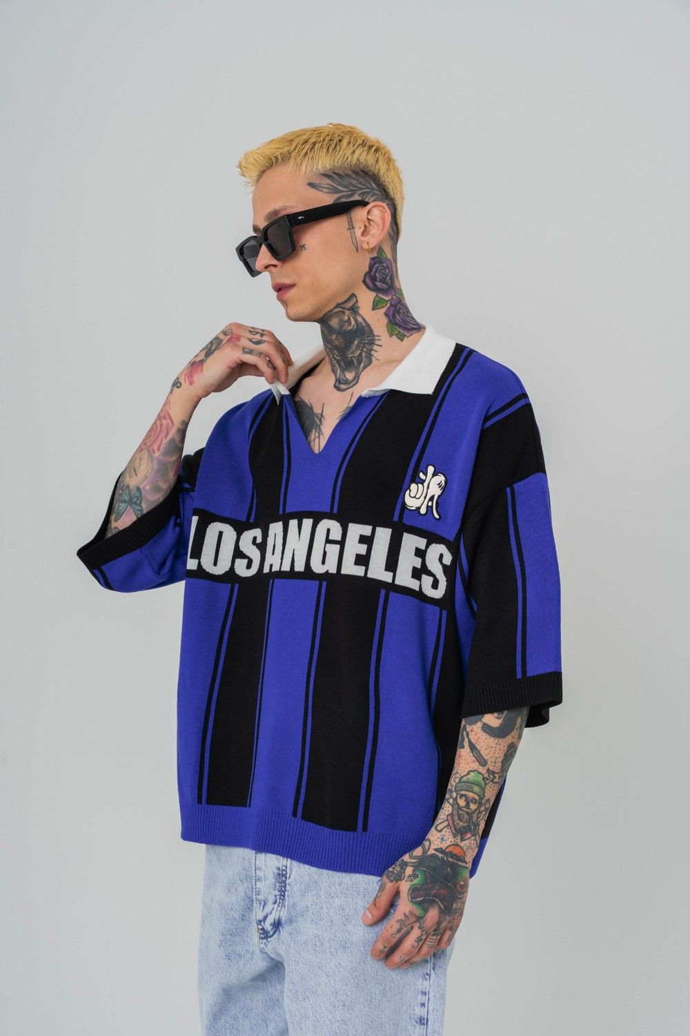Los Angeles Knit Polo Yaka Triko T-shirt 