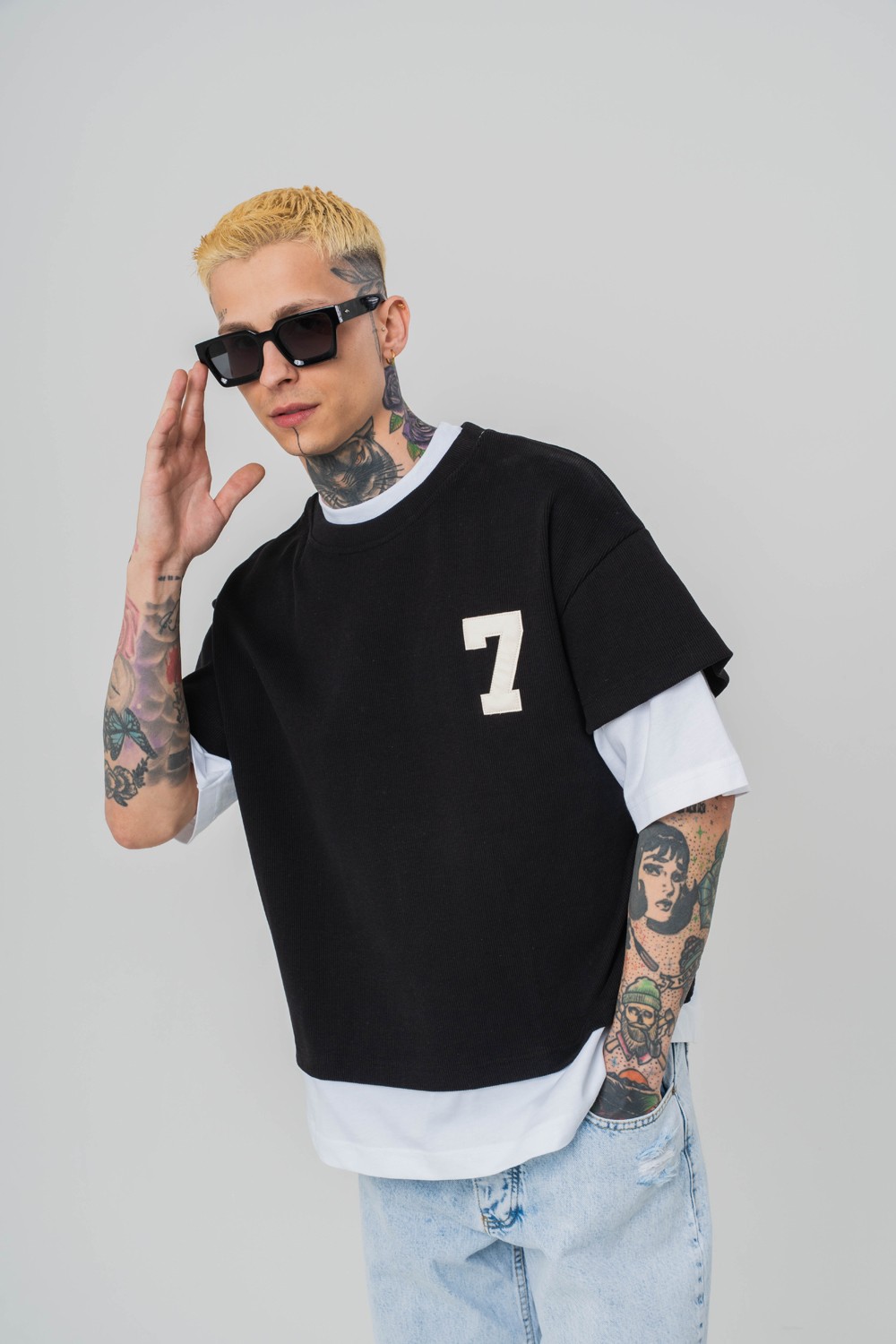 Patriot 7 Premium Oversize Birleşik Crop ve T-shirt