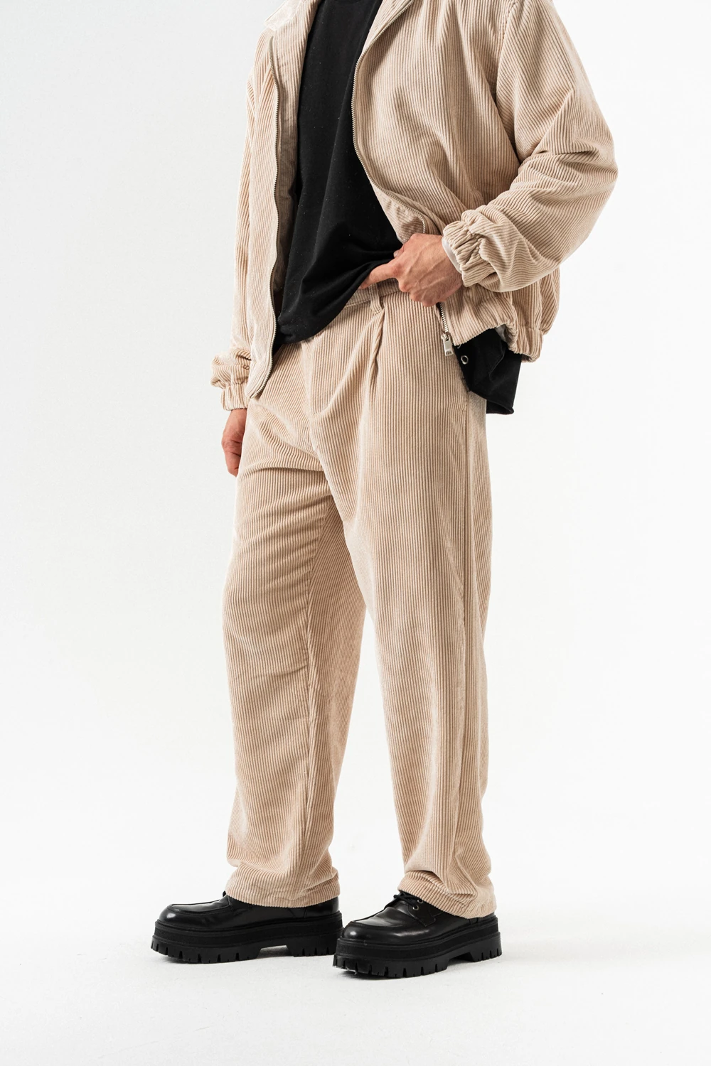 Crossway Kadife Baggy Pantolon