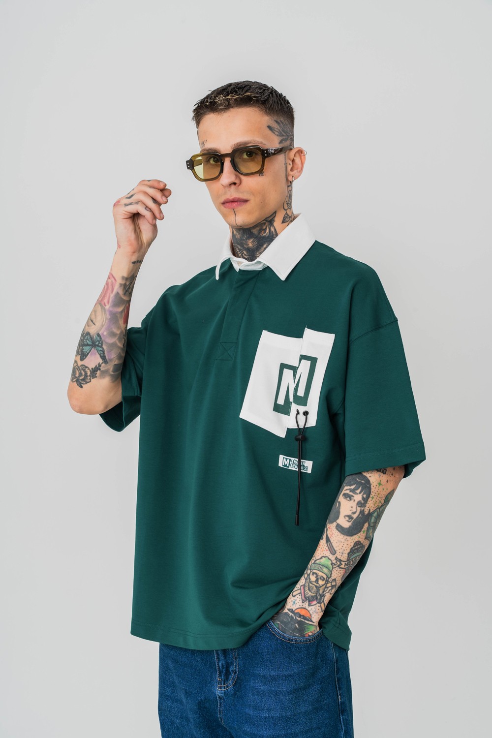 Manager Polo Yaka Oversize T-shirt