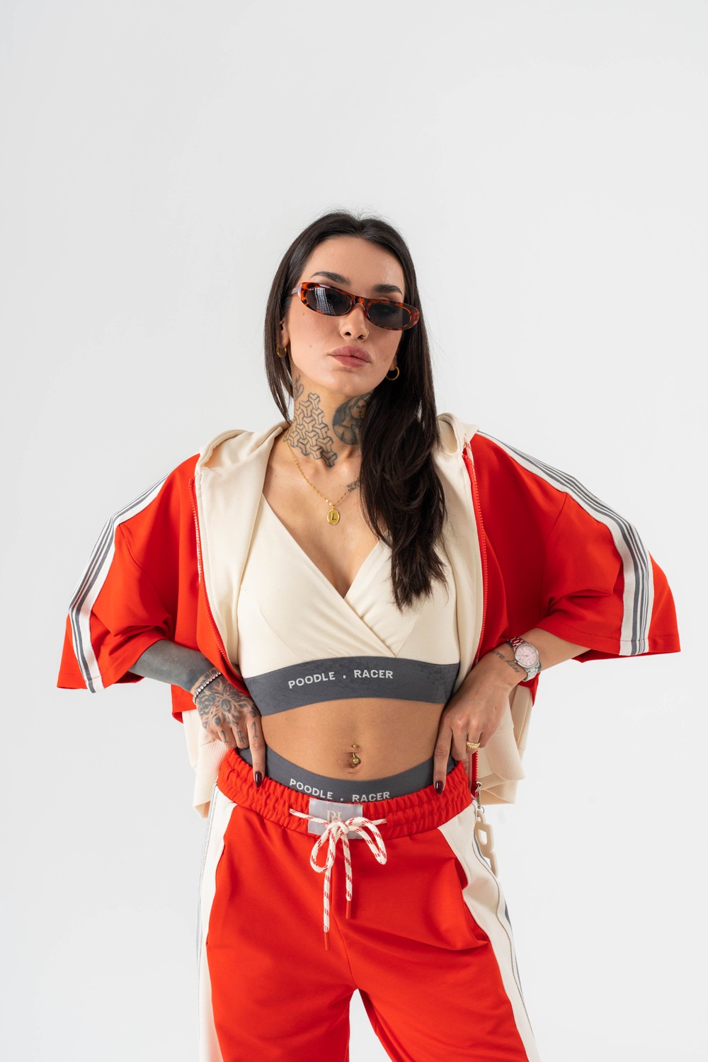 Wild Ease Crop ve Kapüşonlu T-shirt Bir Arada İkili Set