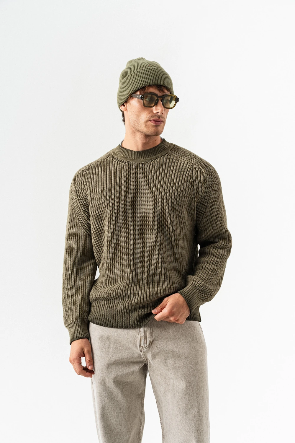 Nightcrawl Bisiklet Yaka Triko Kazak