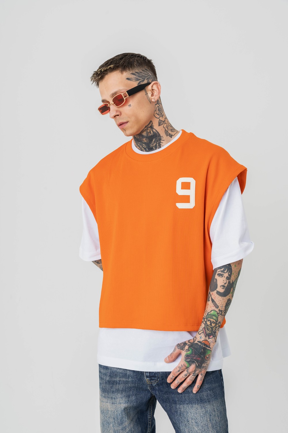 Patriot 9 Premium Oversize Crop ve T-shirt Bir Arada 2'li Set