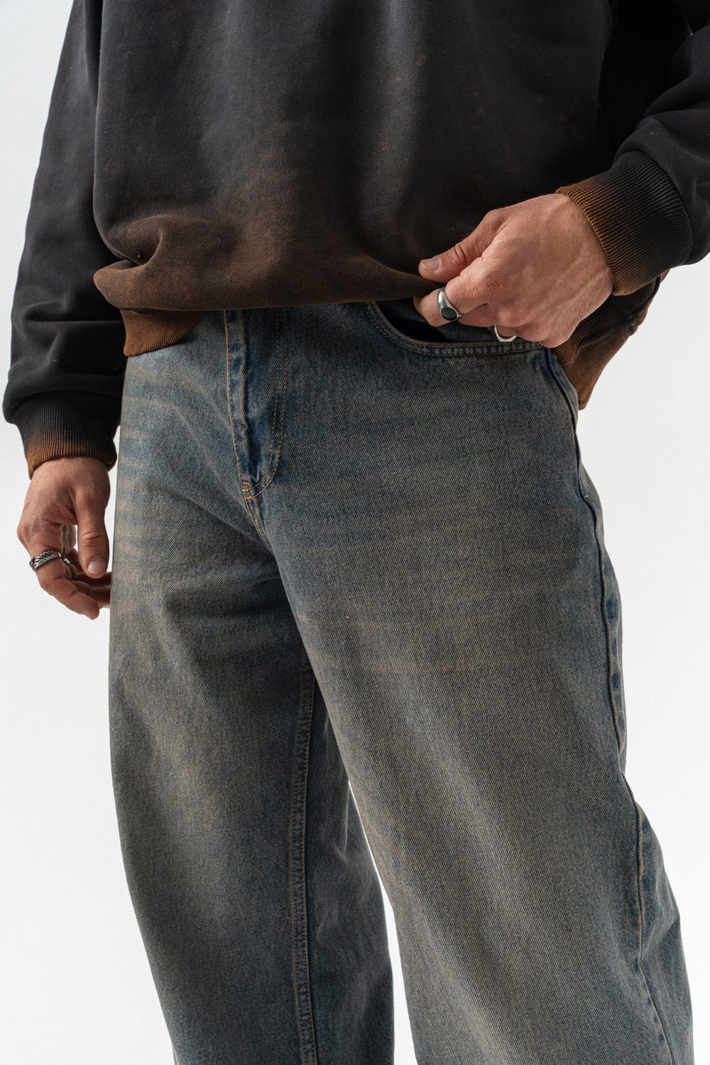 Undercloud Yıkamlı Baggy Jean Pantolon