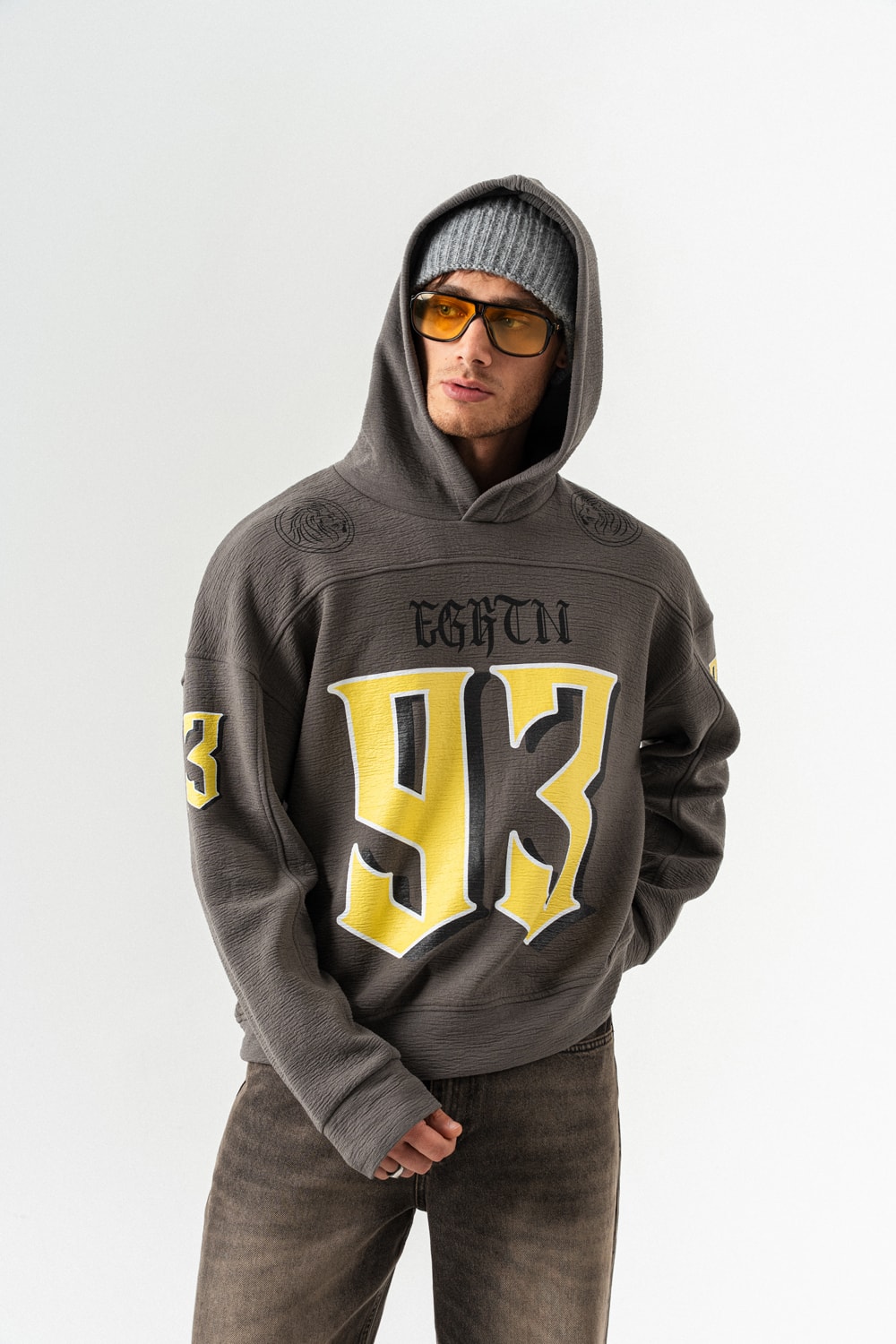 93 Huddle Kapüşonlu Sweatshirt Hoodie - Antrasit
