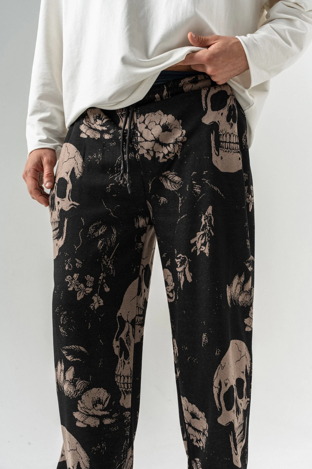 Omen Detay Baskılı Baggy Pantolon