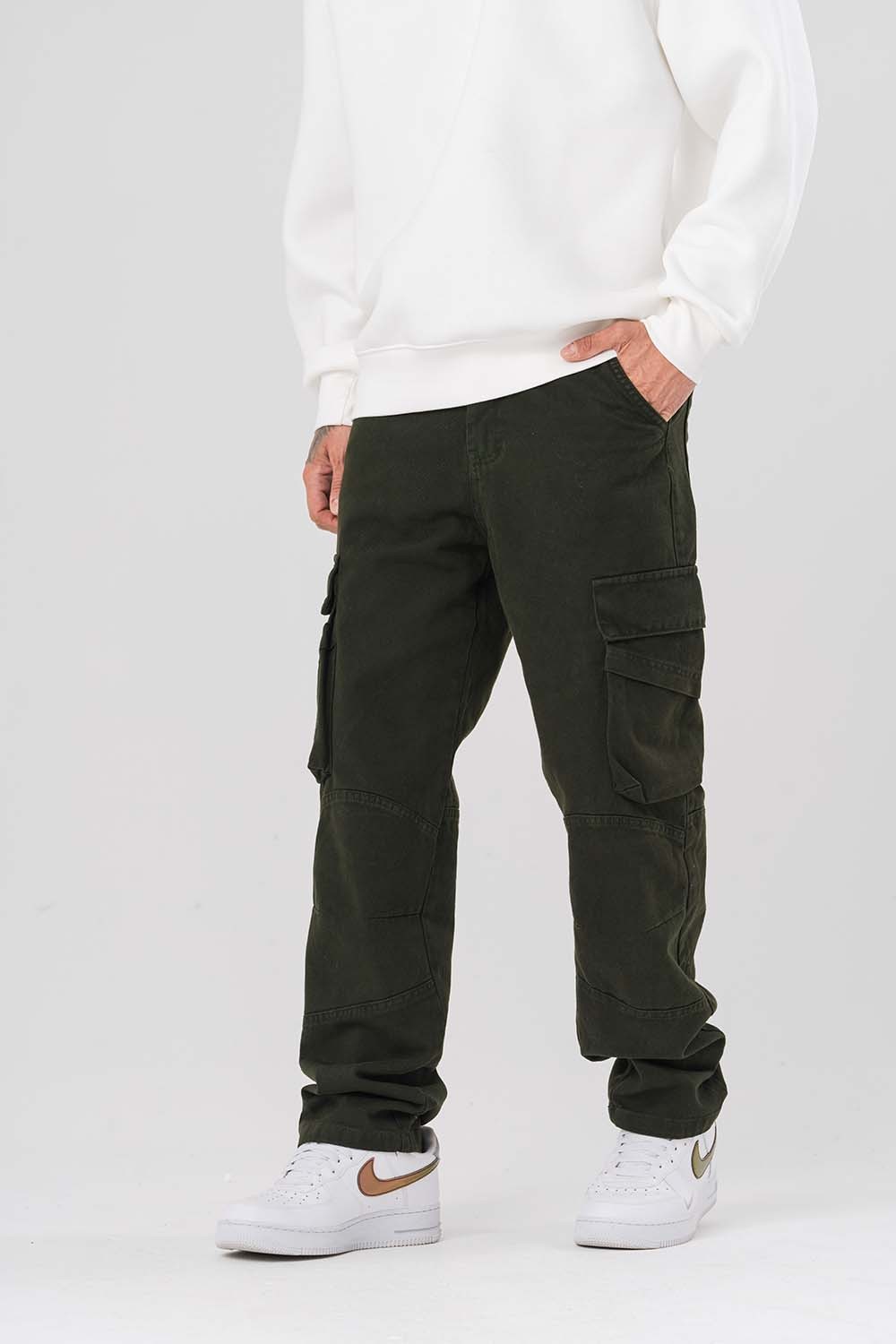 Cody Kargo Cep Detaylı Gabardin Baggy Pantolon