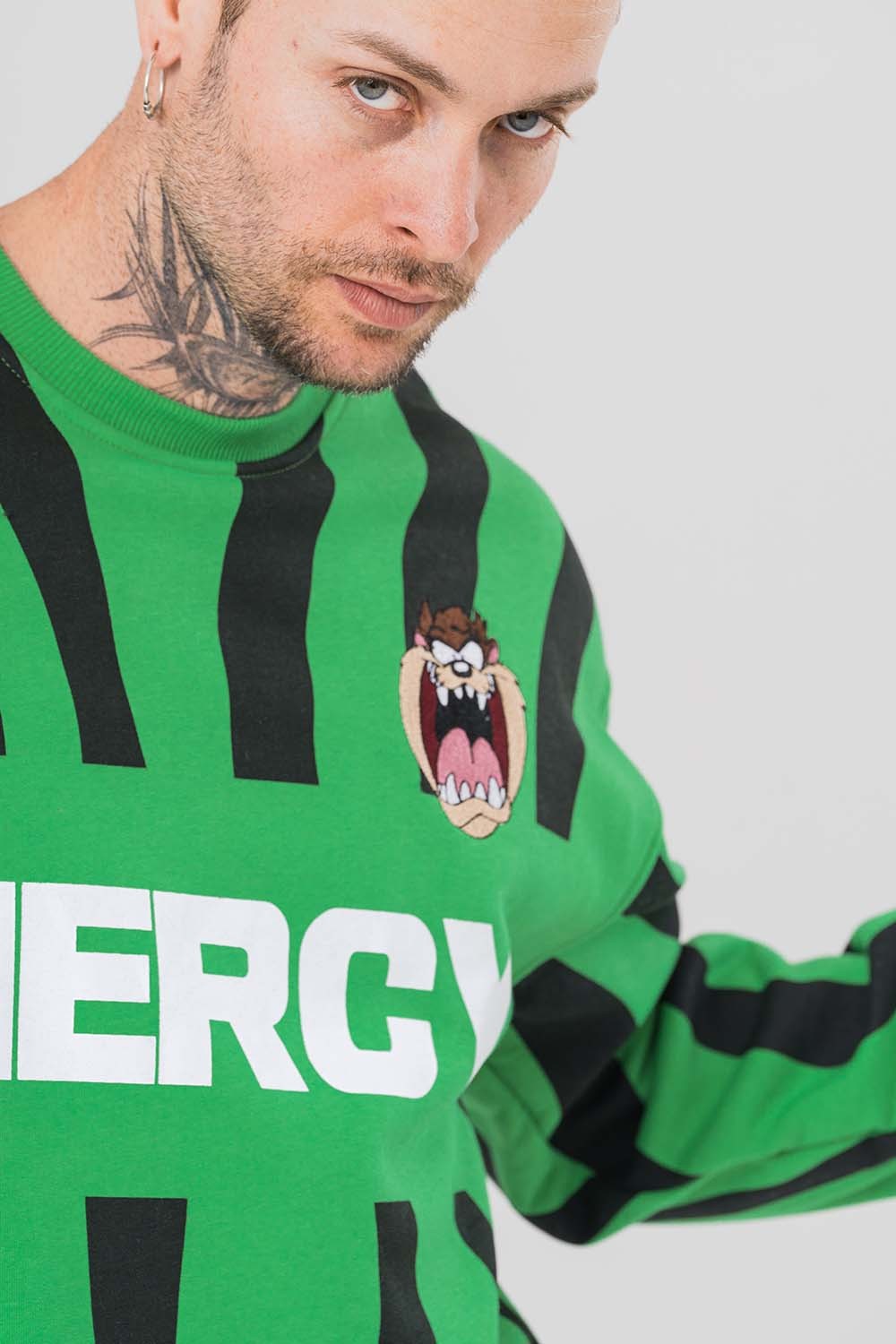 Mercy Tazmania Bisiklet Yaka Sweatshirt
