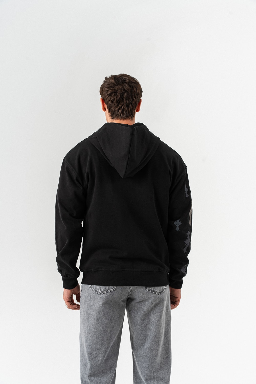 Grafflow Nakış Detay Fermuarlı Sweatshirt Hoodie