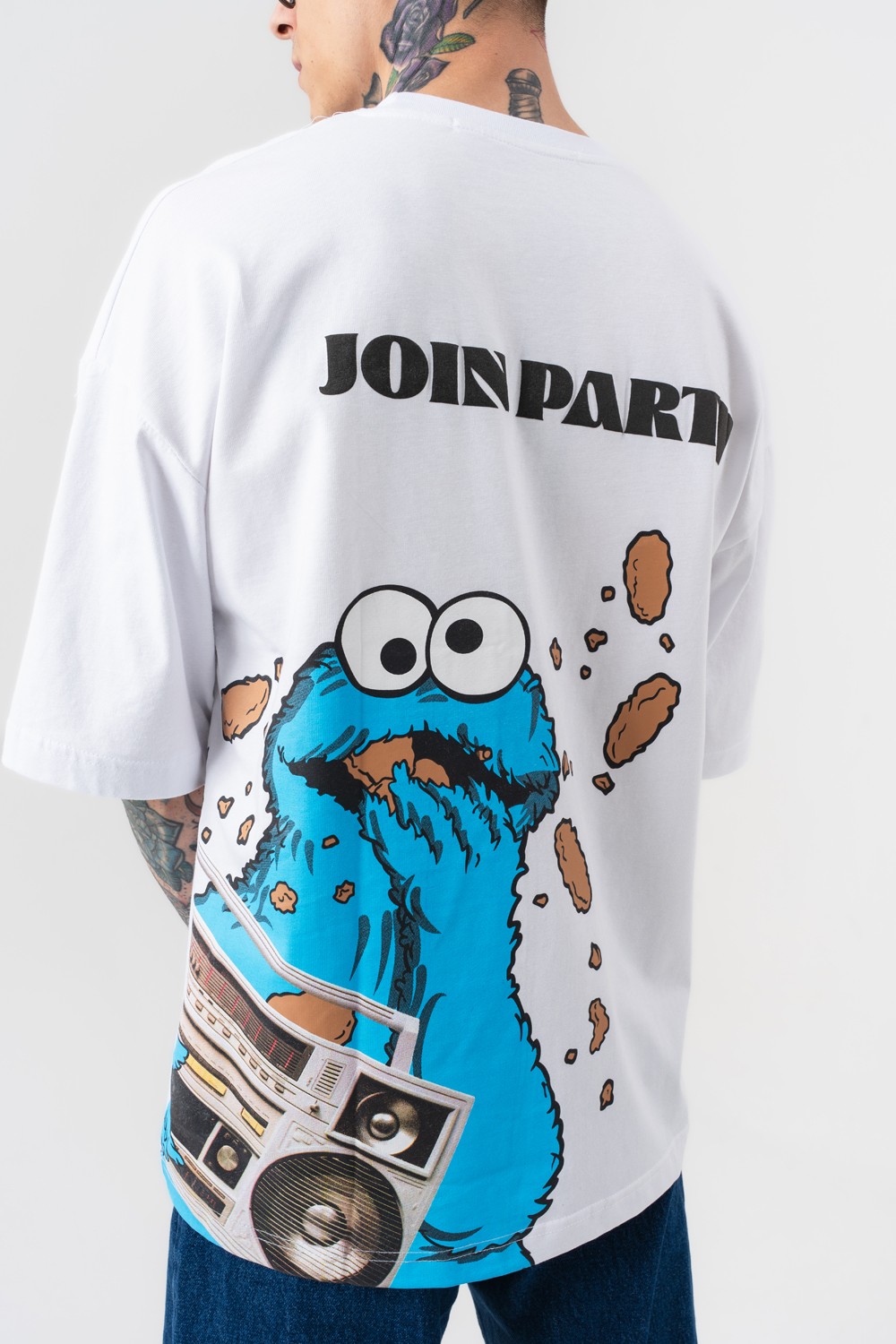 Join Party Sırt Baskılı Oversize T-shirt