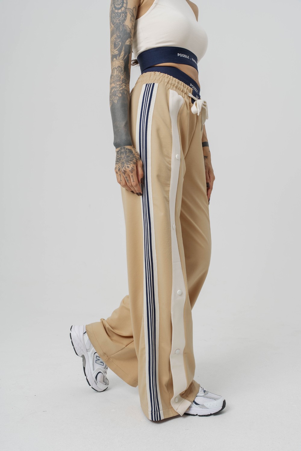 Urban Stripe Şerit ve Trok Detaylı Baggy Kadın Eşofman Alt