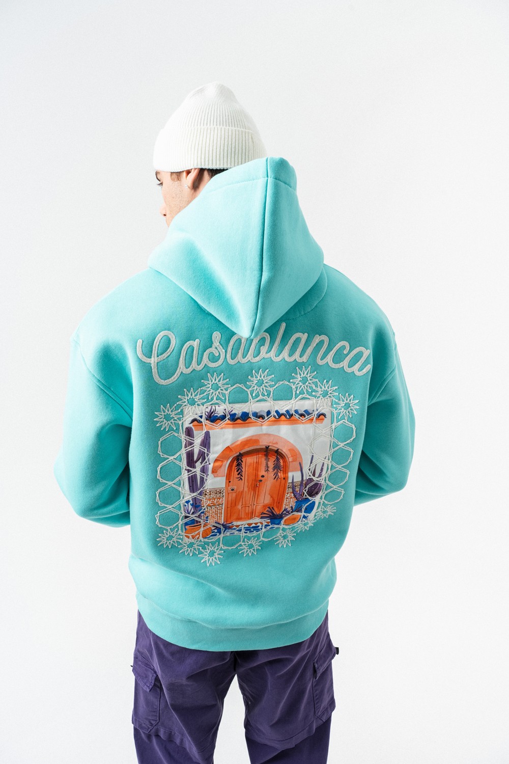 Casablanca Nakış ve Patch Detay Sweatshirt Hoodie