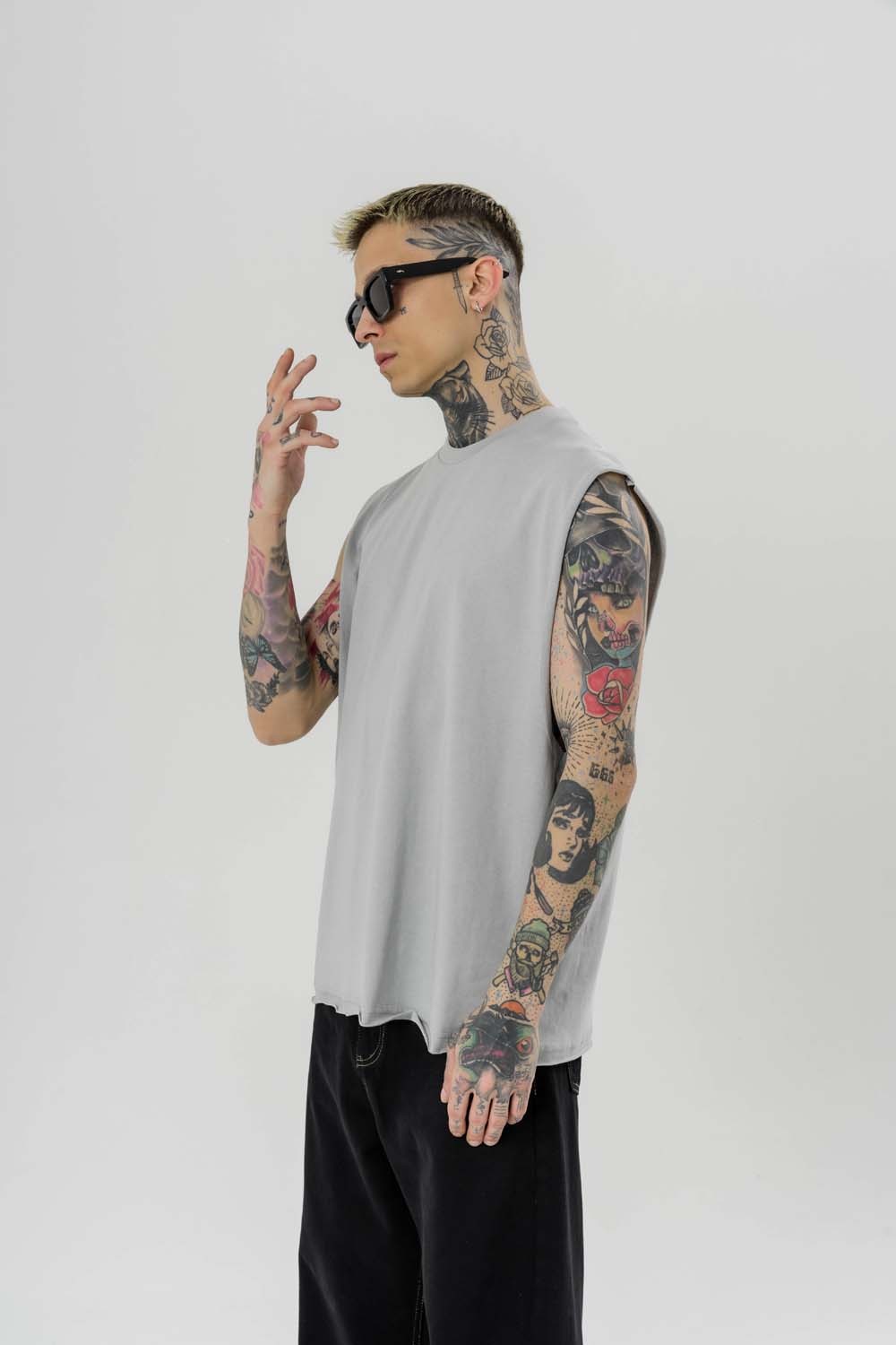 Diorit Basic Oversize Kolsuz T-shirt