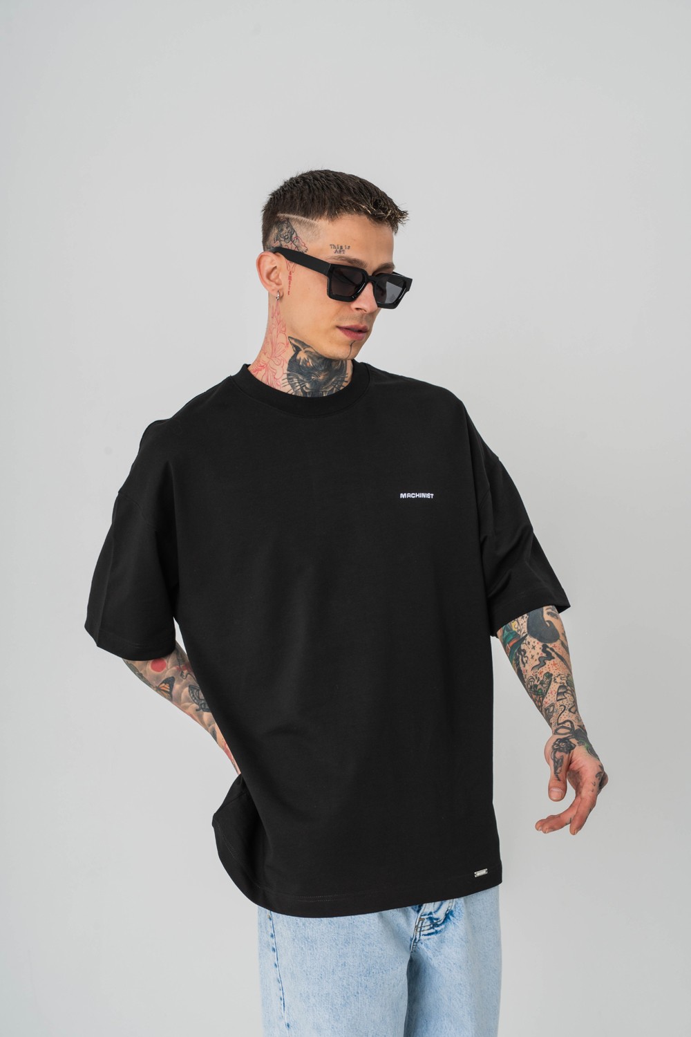 Stitch Base Dikiş Detaylı Oversize T-shirt