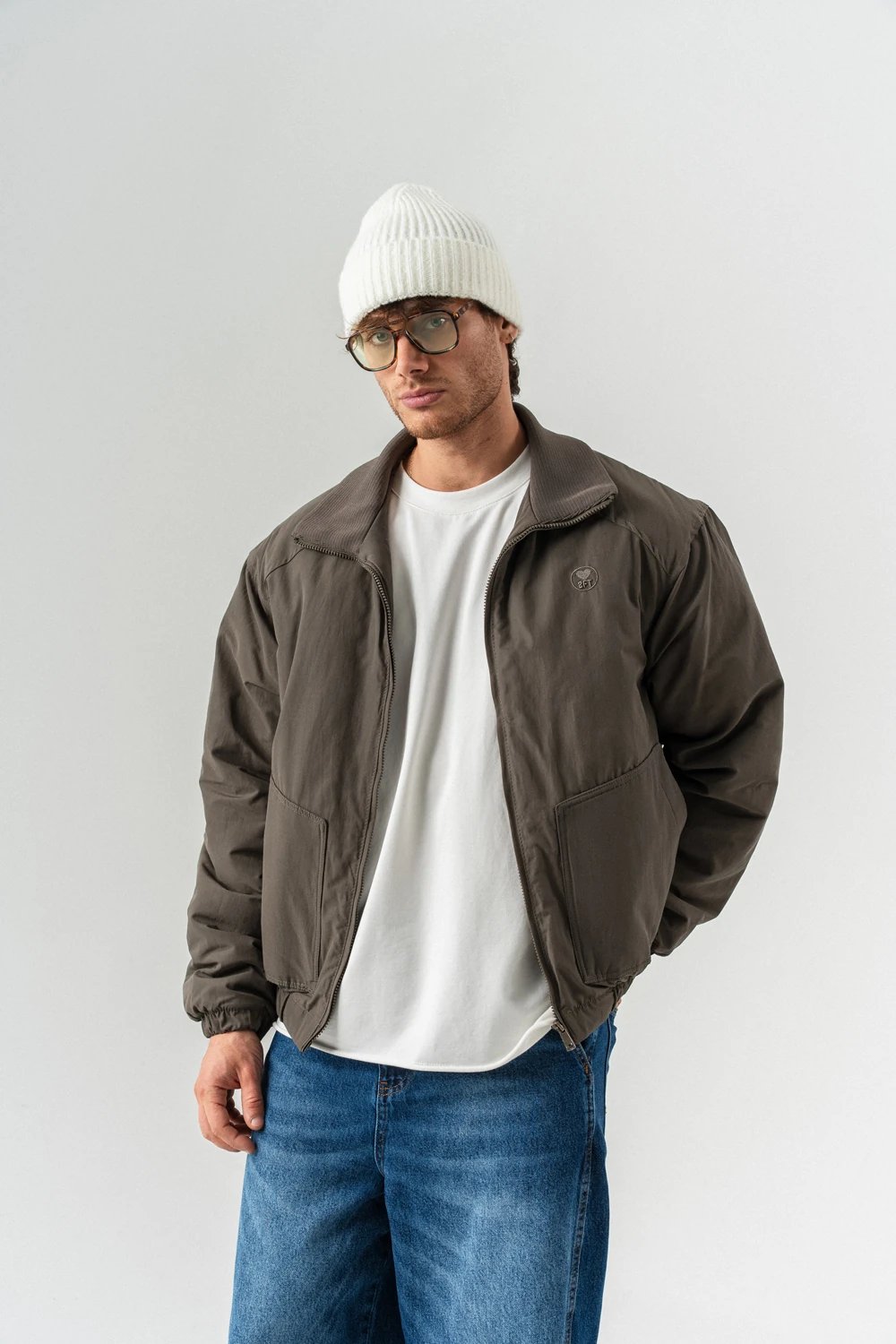 Grungefade Yaka Detaylı Şişme Mont