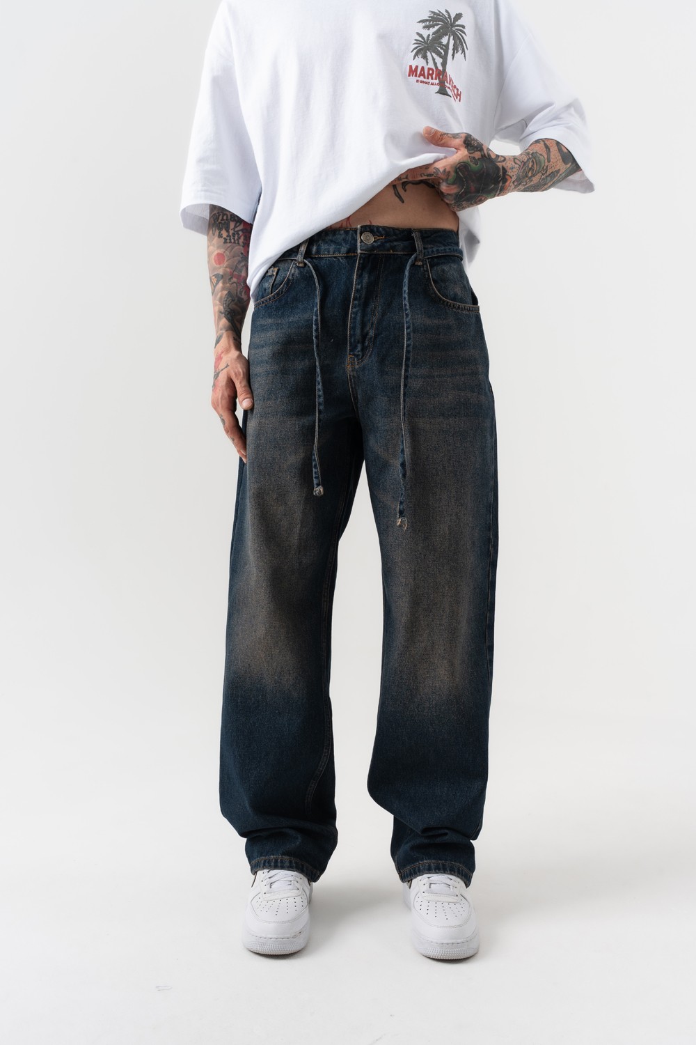 Ghostline Jean Baggy Pantolon - Lacivert
