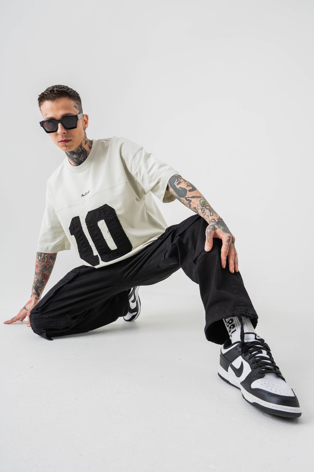 Armando 10  Patch Detaylı Oversize T-shirt