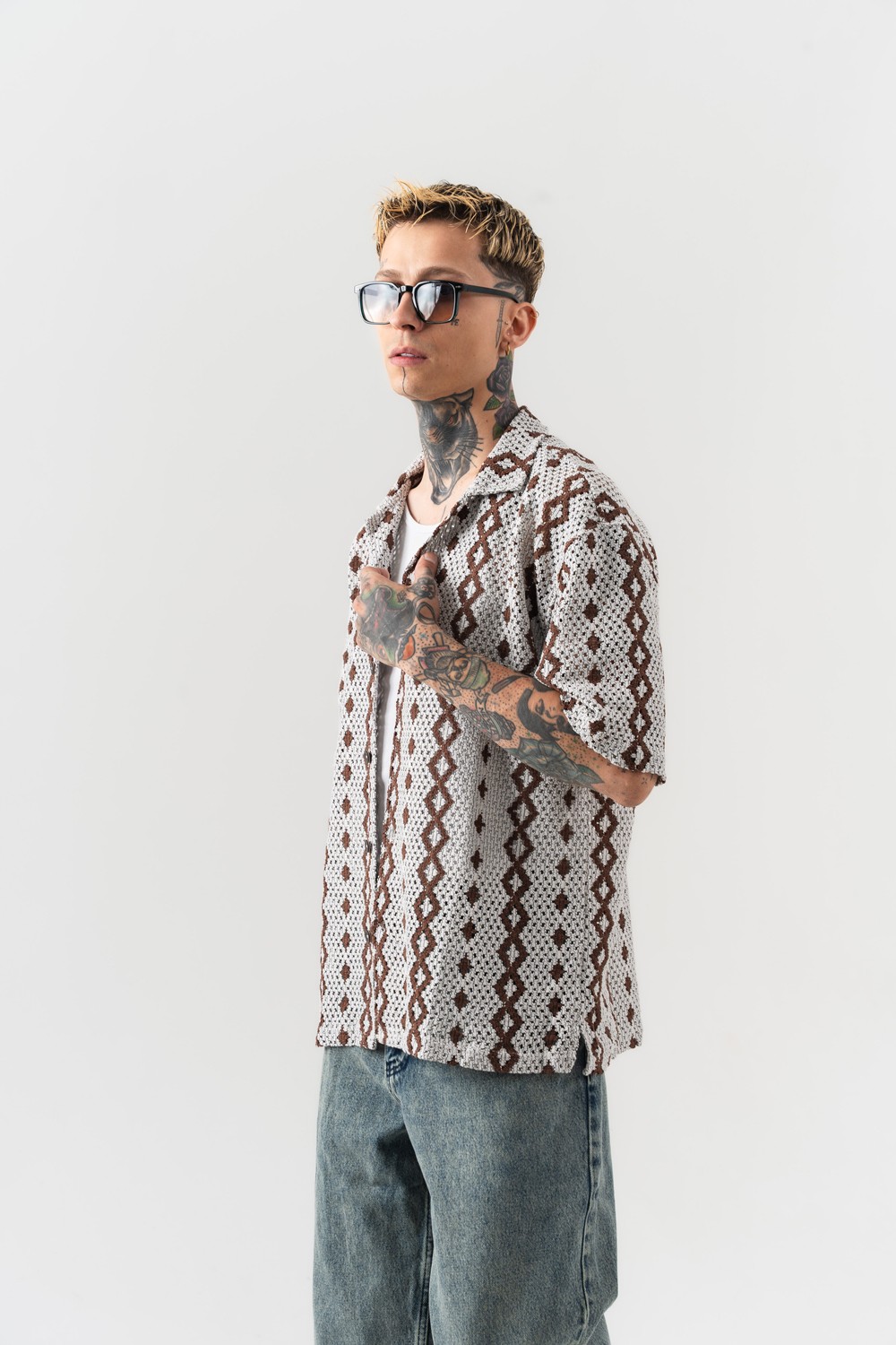 Rawcut Knit Triko Gömlek