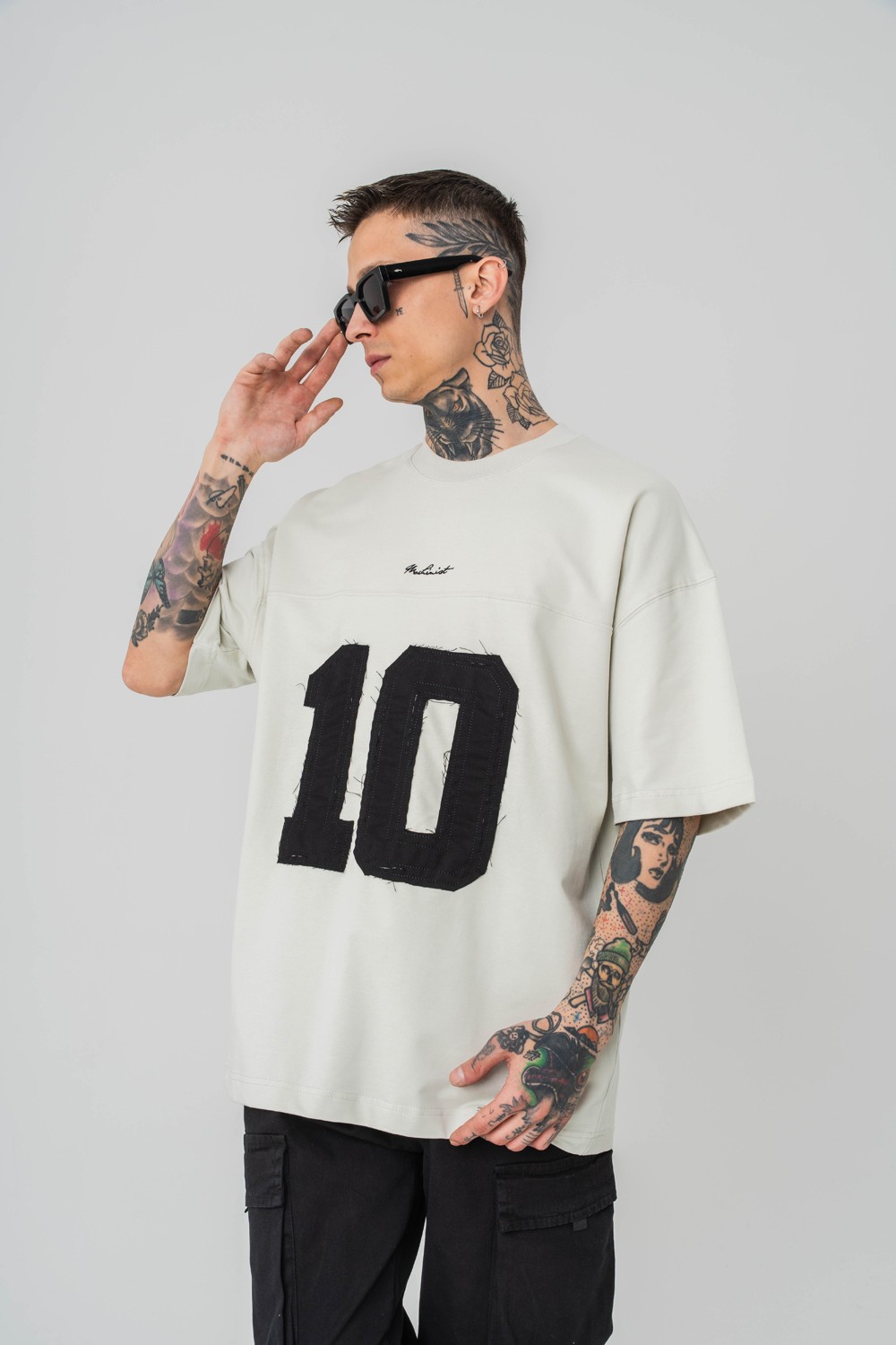 Armando 10  Patch Detaylı Oversize T-shirt