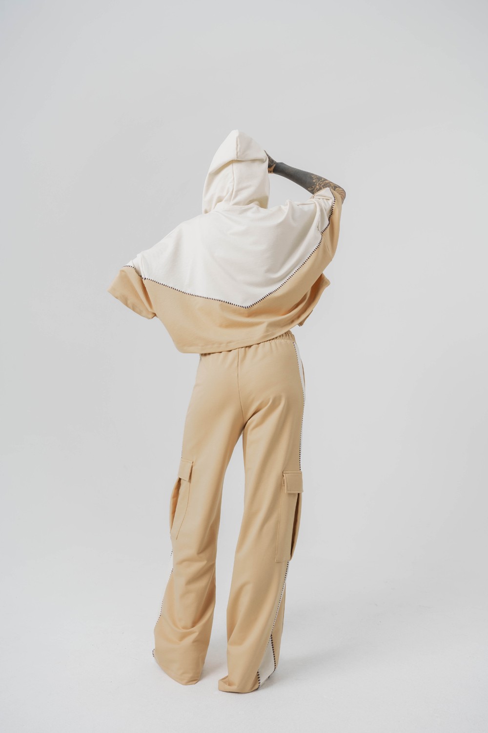 Seam Patched Baggy Kadın Eşofman Alt